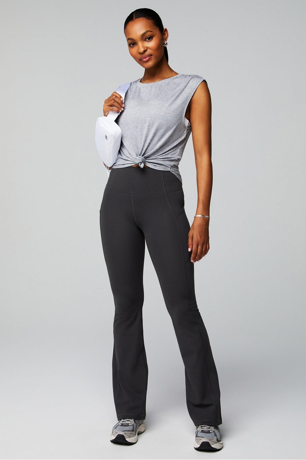 Fabletics Oasis PureLuxe High-Waisted Pocketed Kick Flare