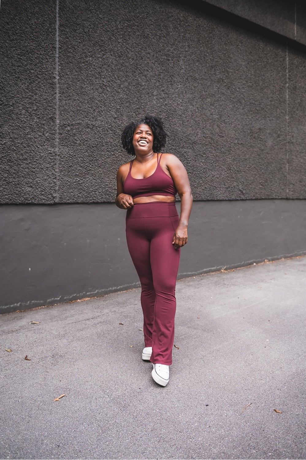 Fabletics Oasis PureLuxe High-Waisted Pocketed Kick Flare