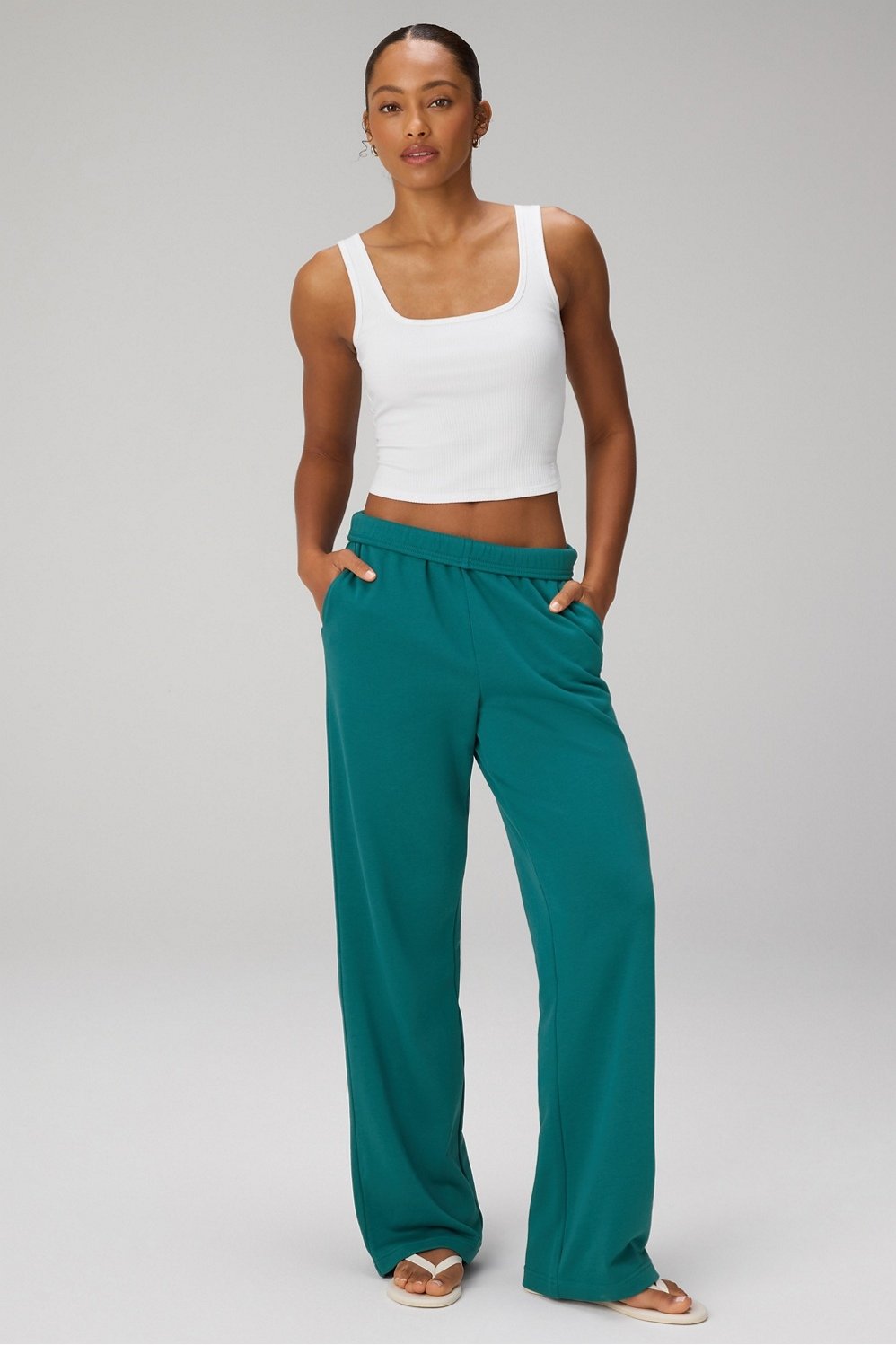 Fabletics Year Round Terry Wide Leg Pant
