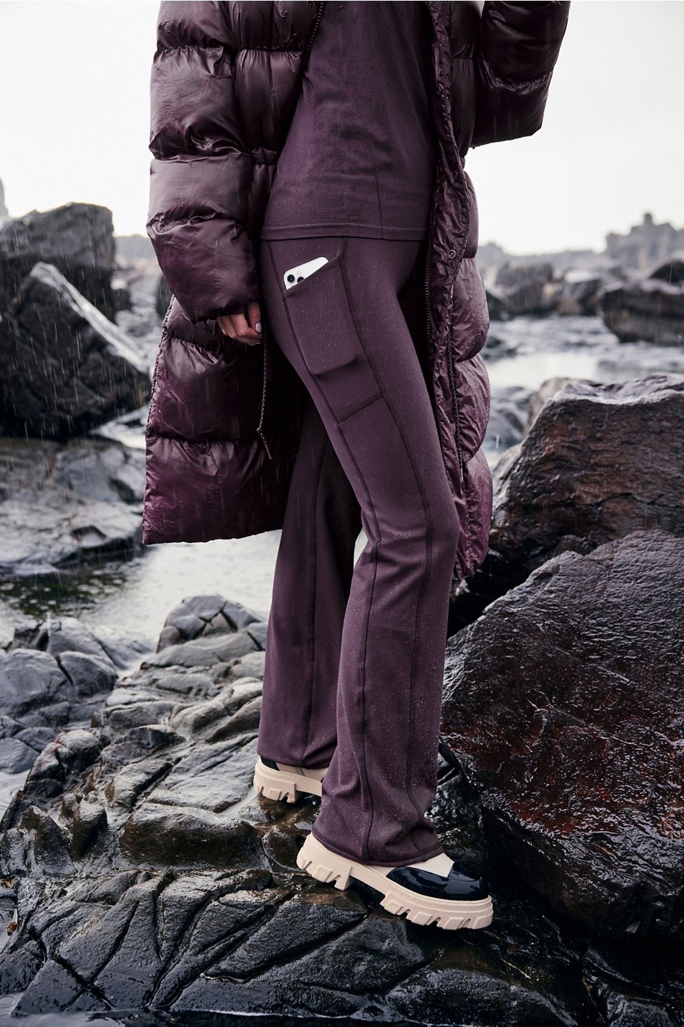 Fabletics Cold Weather Pocketed High-Waisted Mini Flare