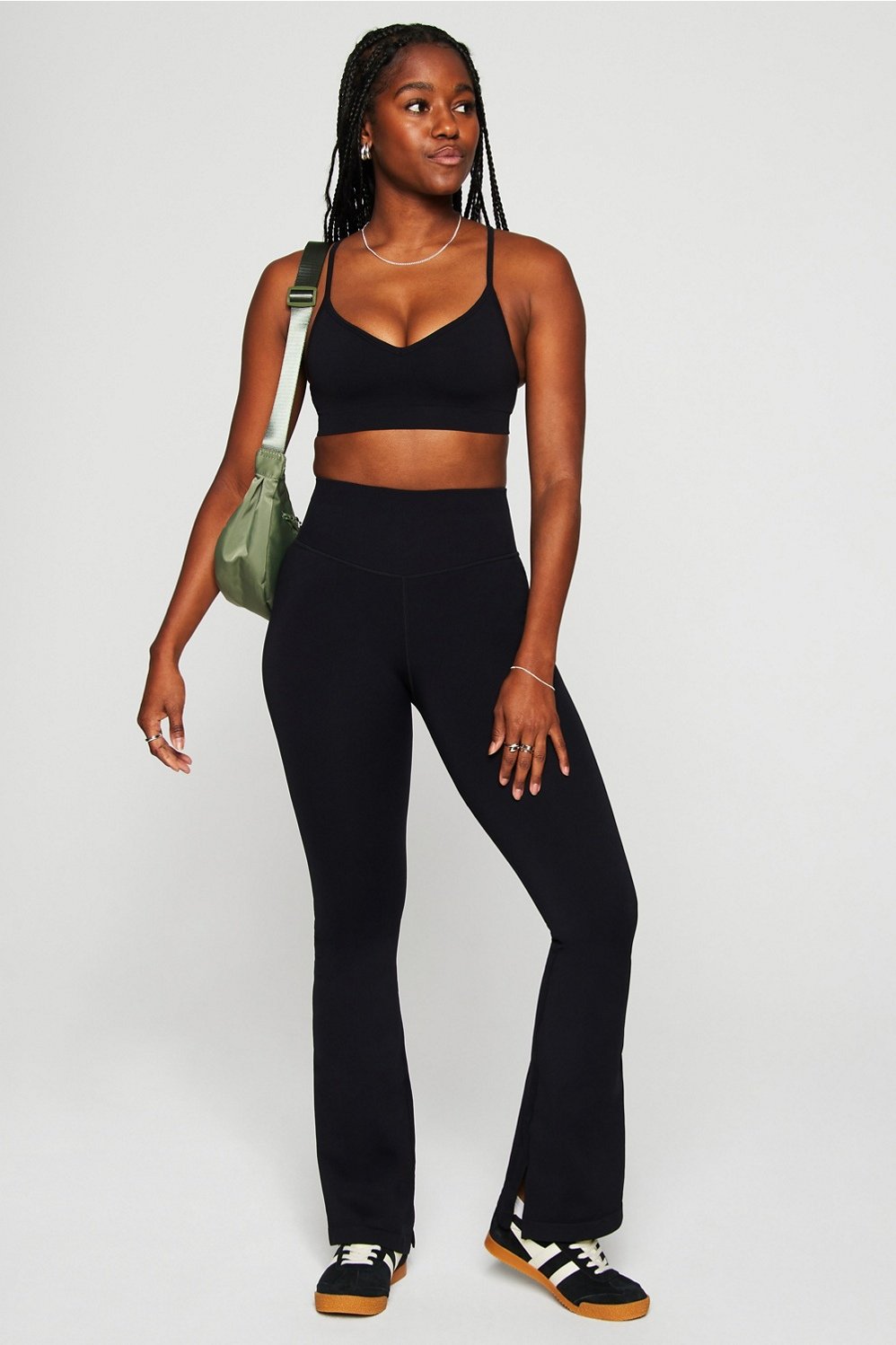 Fabletics Sleek Seamless High-Waisted Flare Pant