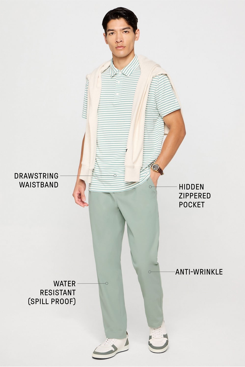 Fabletics The Don Straight Leg Pull-On Pant