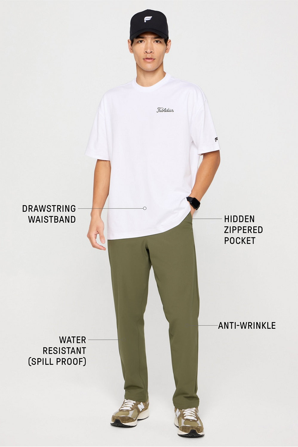 Fabletics The Don Straight Leg Pull-On Pant