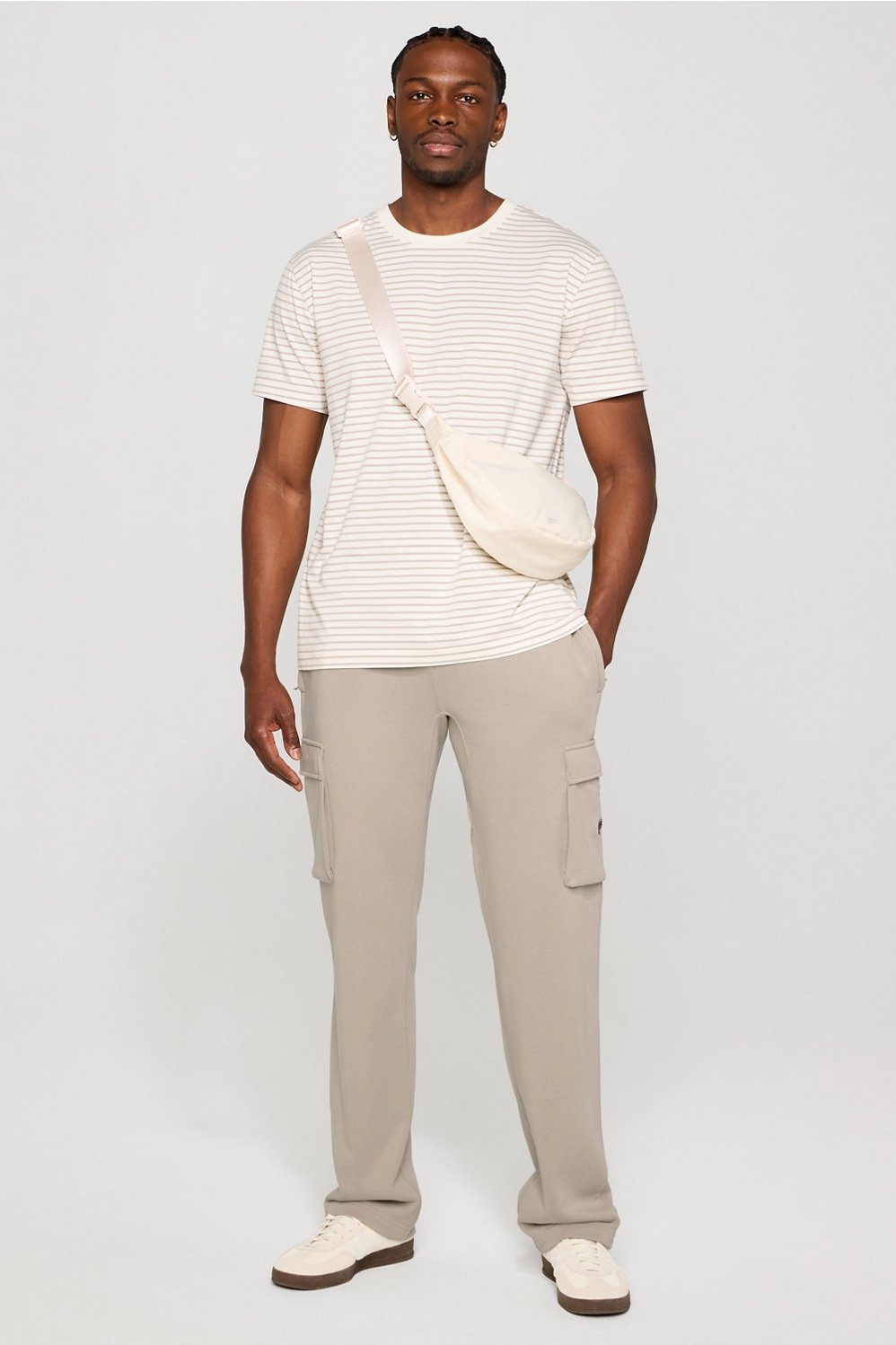 Fabletics The Year Round Terry Straight Leg Cargo Pant