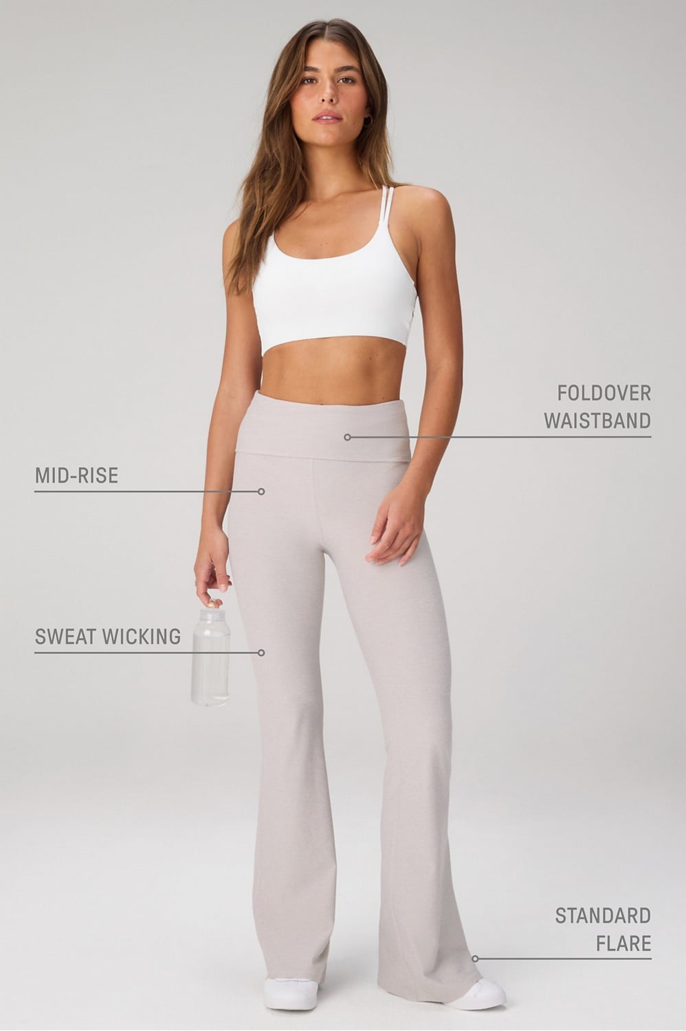 Fabletics Cloud Jersey Foldover Flare