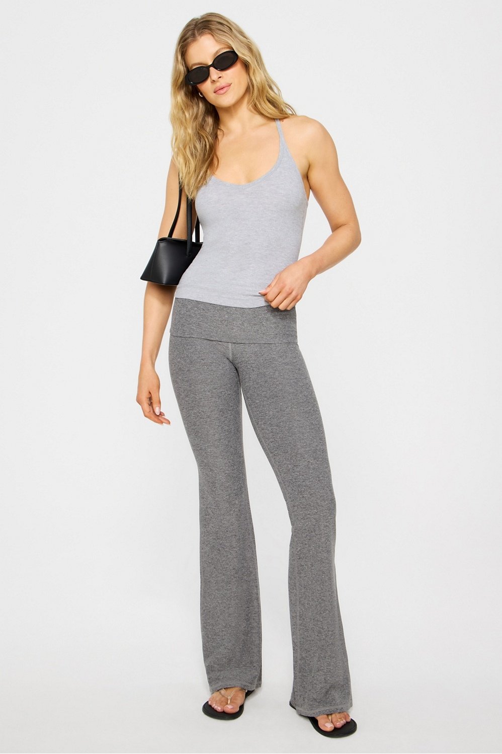 Fabletics Cloud Jersey Foldover Flare