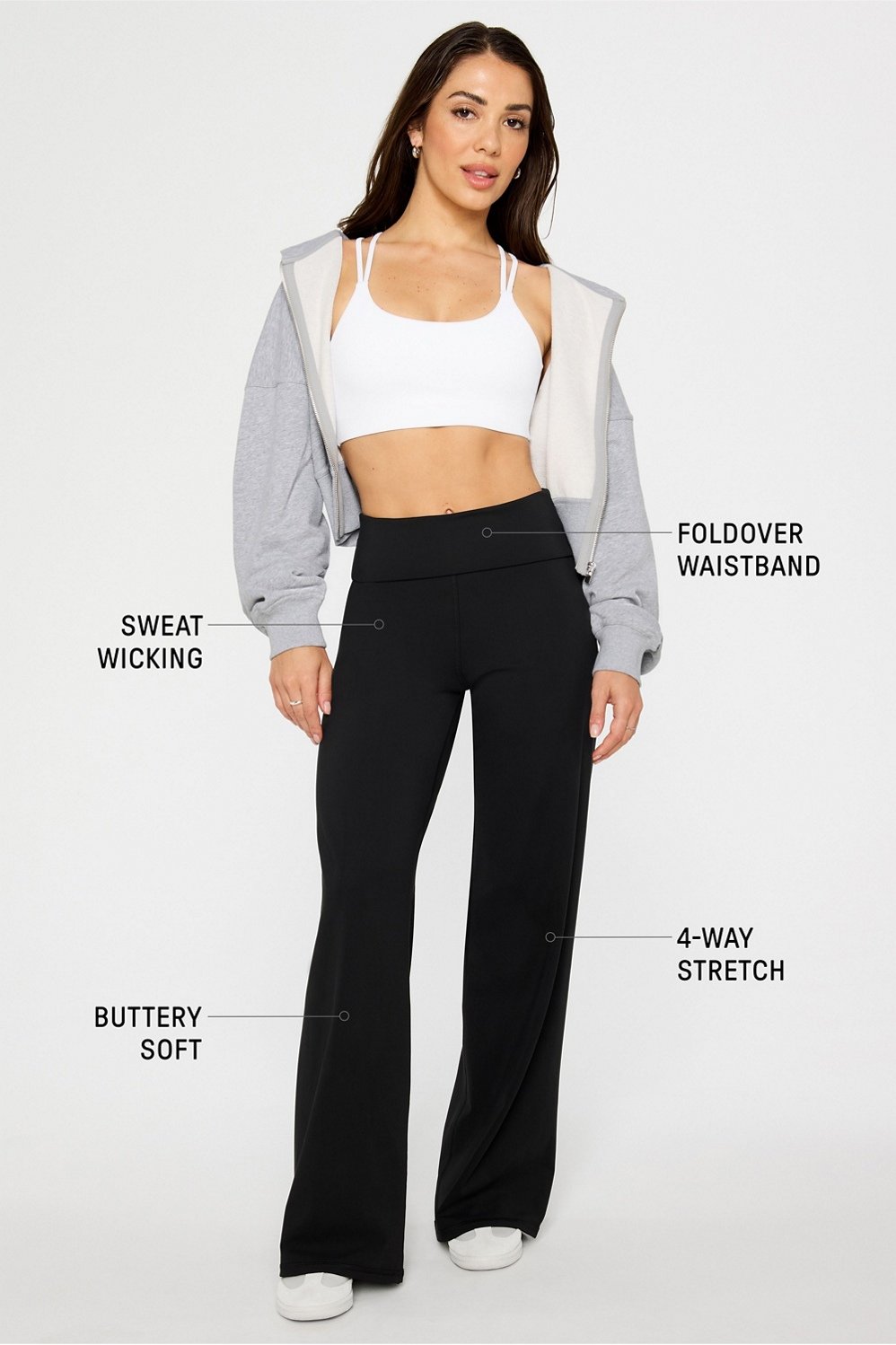 Fabletics PureLuxe Foldover Straight Leg Pant
