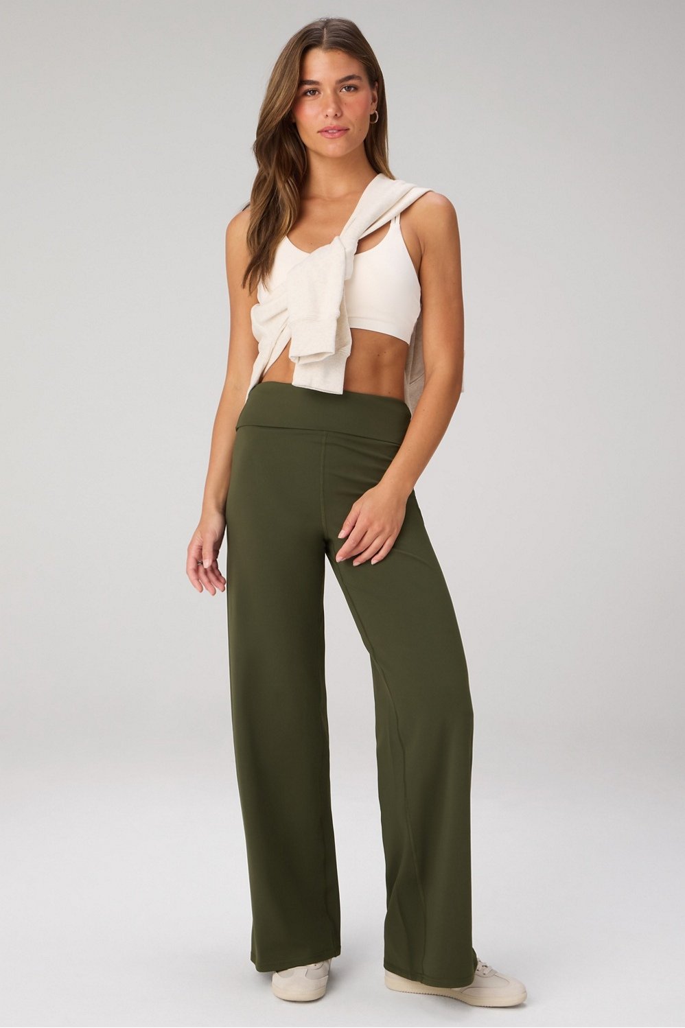 Fabletics PureLuxe Foldover Straight Leg Pant