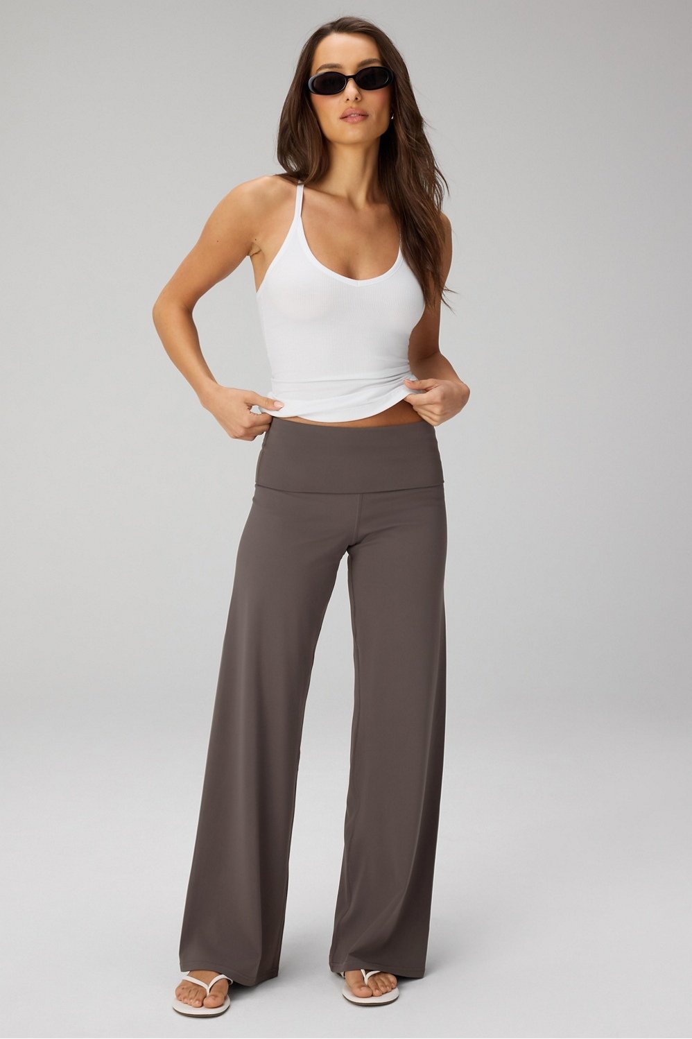Fabletics PureLuxe Foldover Straight Leg Pant