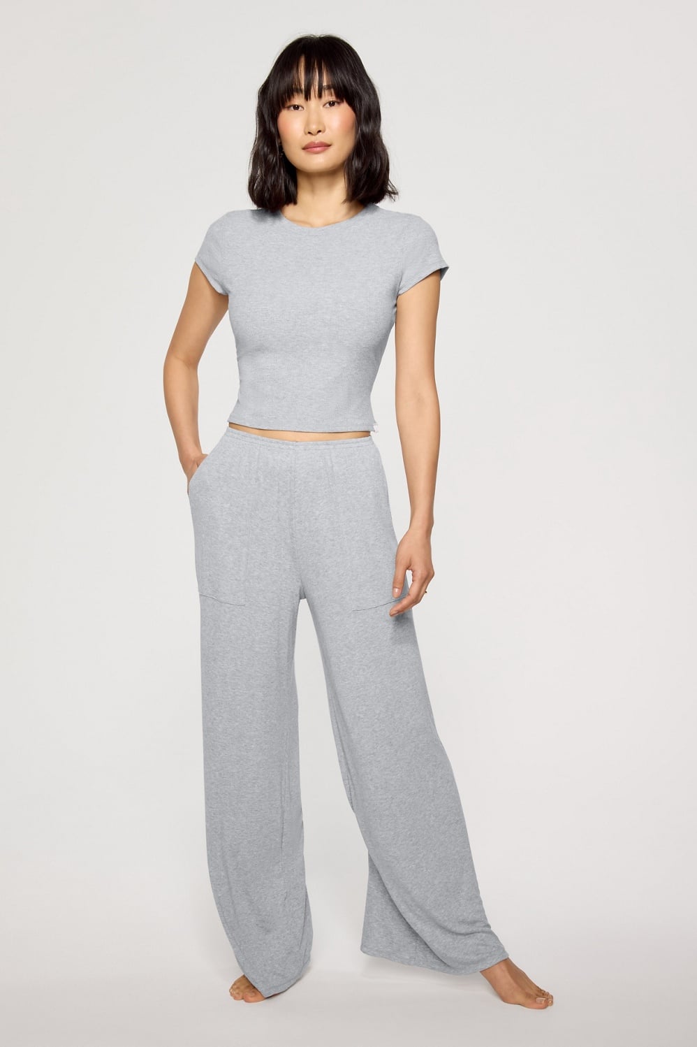 Fabletics Soft Rib Wide Leg Pant