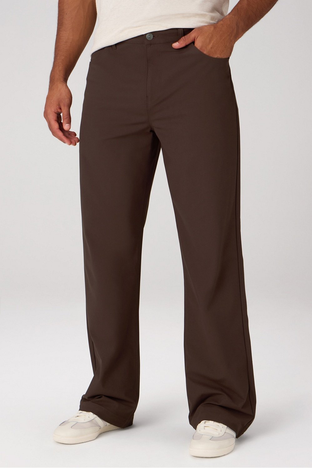 Men's Fabletics The Don 5-Pocket Pant, Baggy Fit, hardware detail