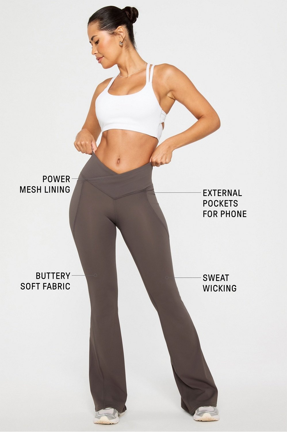 Fabletics Oasis PureLuxe High-Waisted Crossover Flare