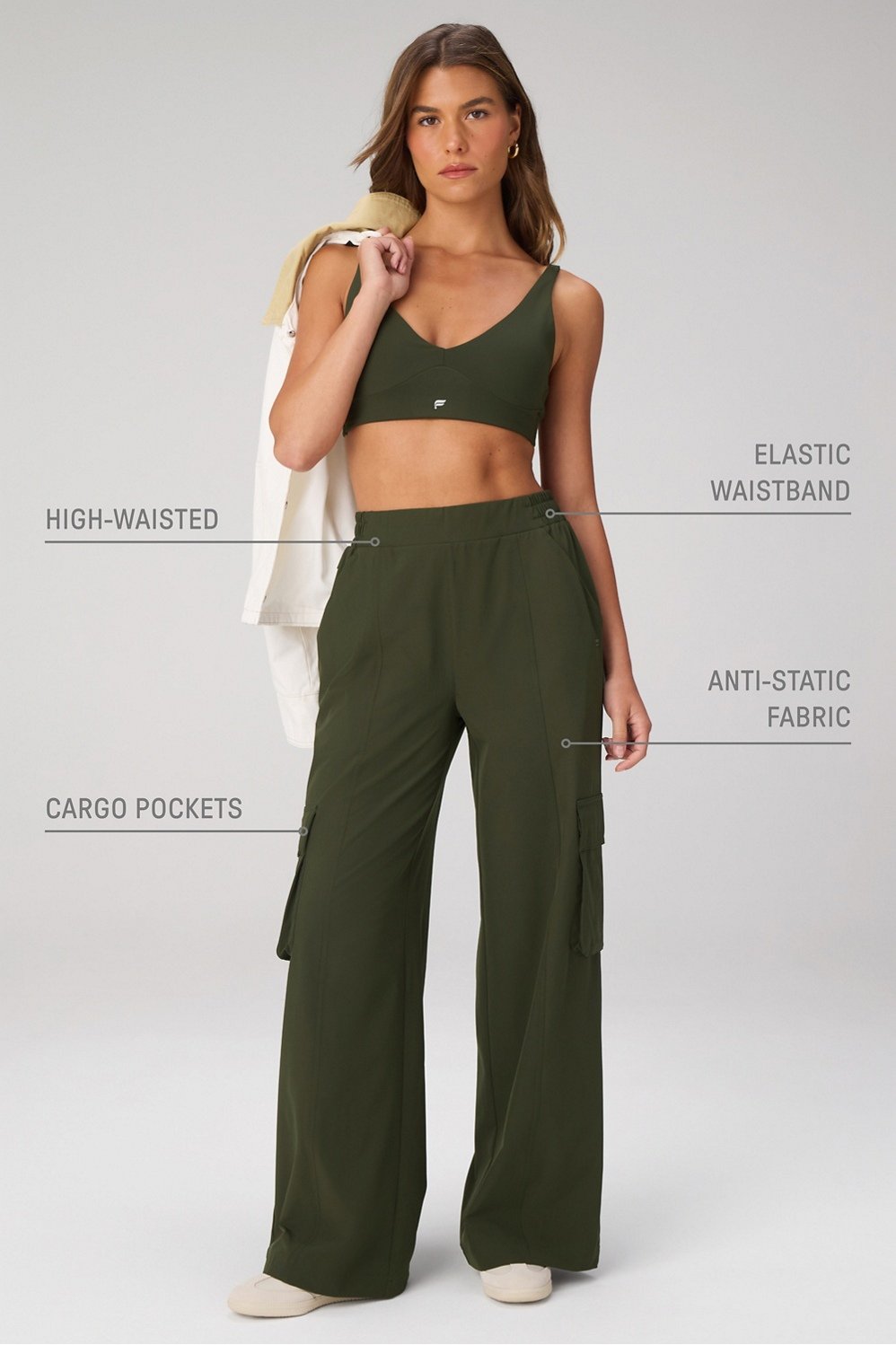 Fabletics Downtown Wide Leg Cargo Pant