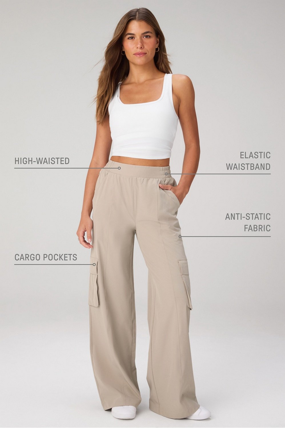 Fabletics Downtown Wide Leg Cargo Pant