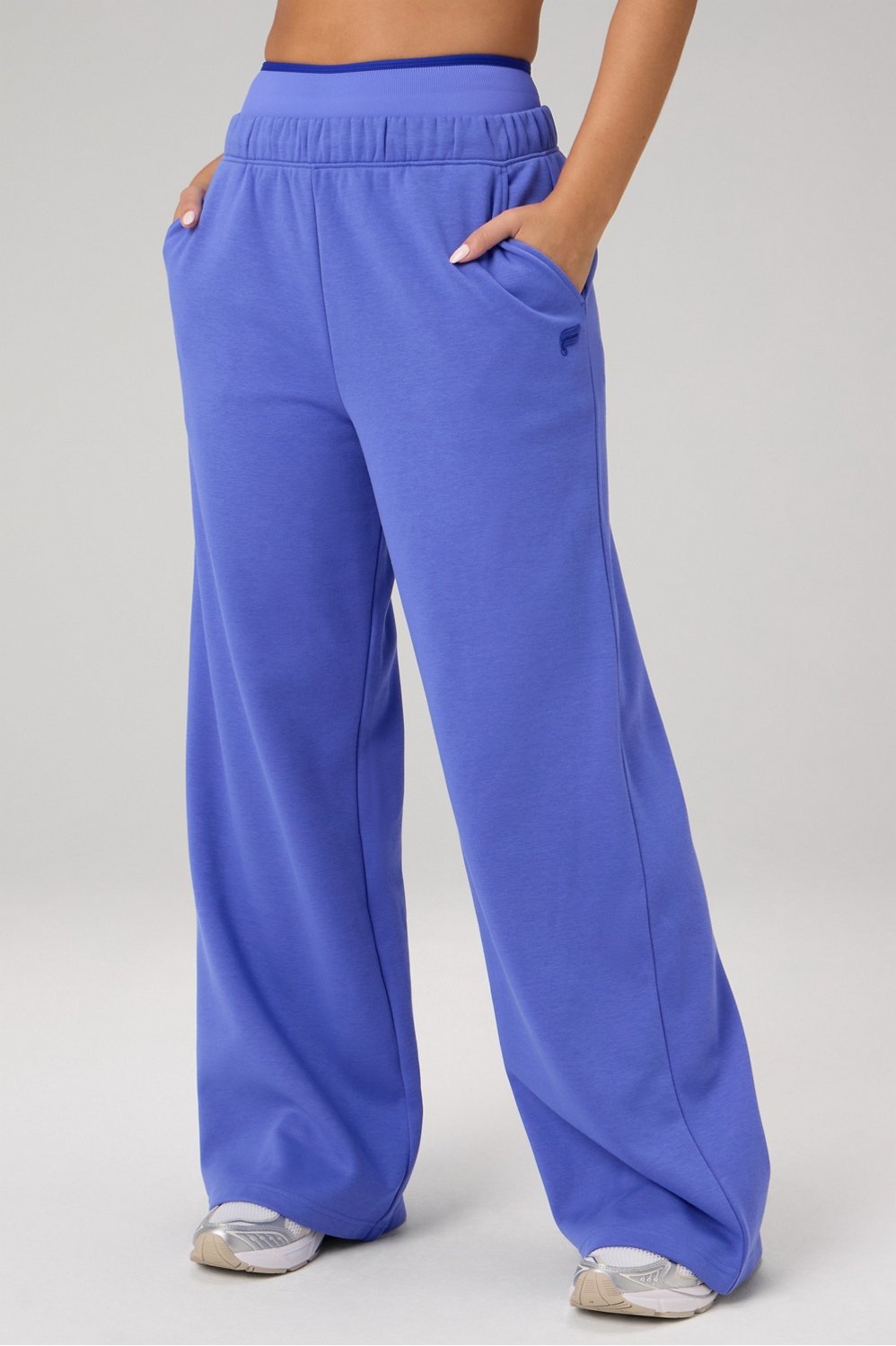Fabletics Cozy Fleece Wide Leg Sweatpant