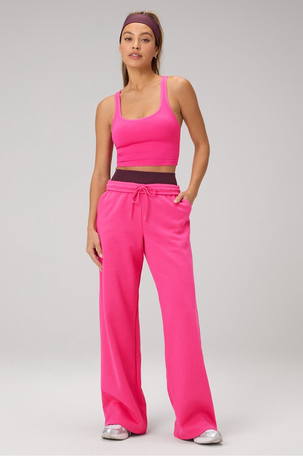 Fabletics Cozy Fleece Wide Leg Sweatpant