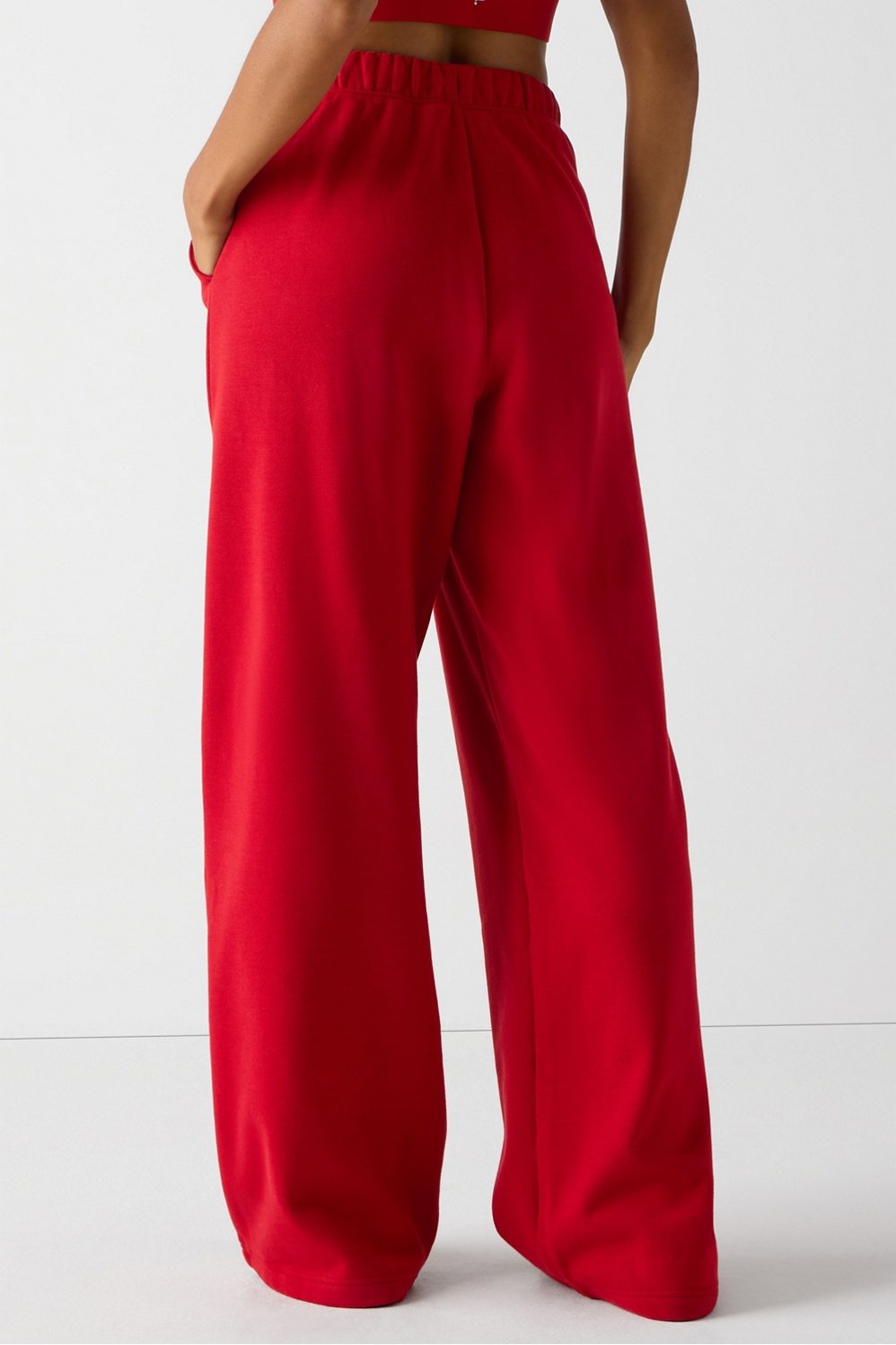 Fabletics Cozy Fleece Wide Leg Sweatpant