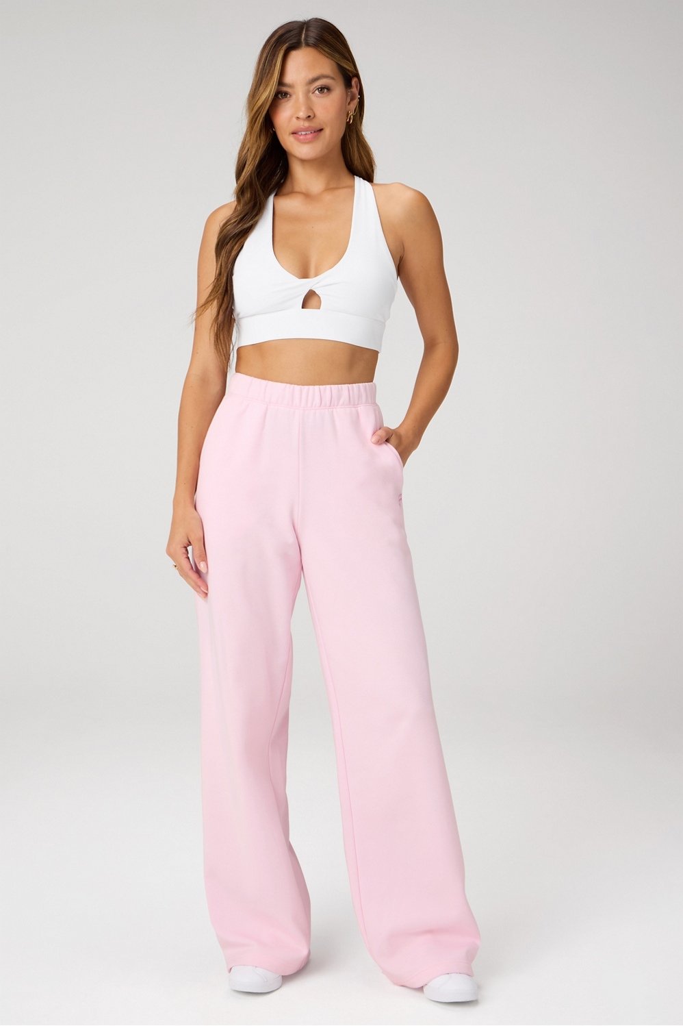 Fabletics Cozy Fleece Wide Leg Sweatpant