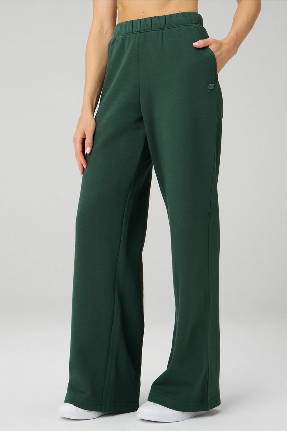 Fabletics Cozy Fleece Wide Leg Sweatpant