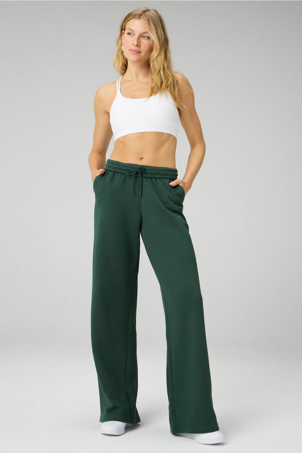 Fabletics Cozy Fleece Wide Leg Sweatpant