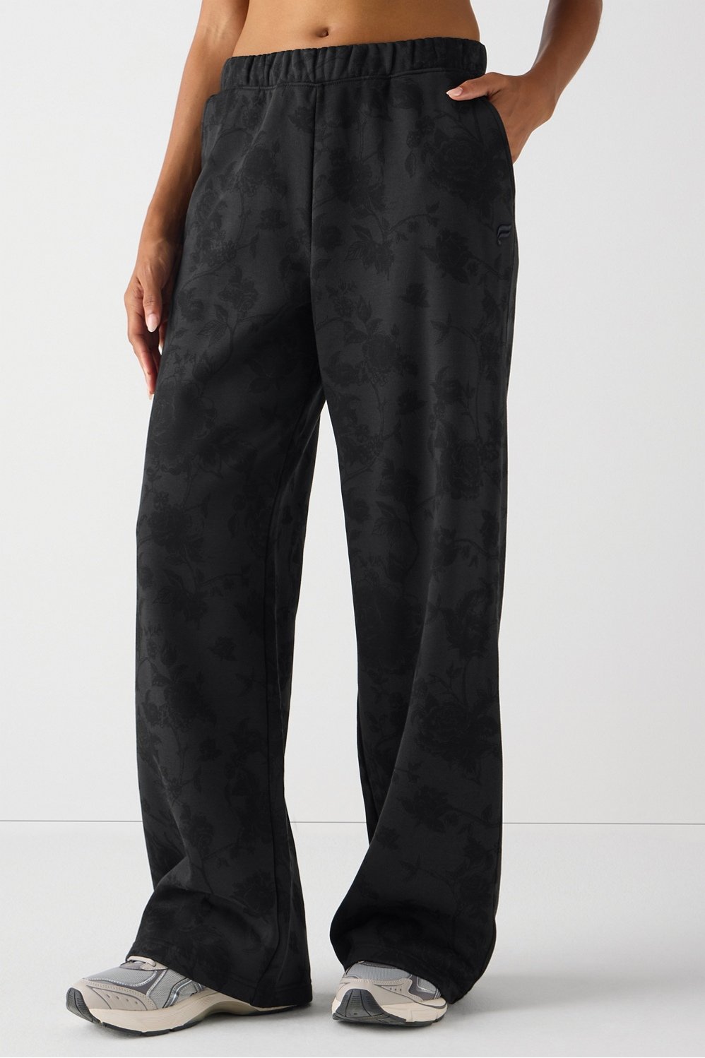 Fabletics Cozy Fleece Wide Leg Sweatpant
