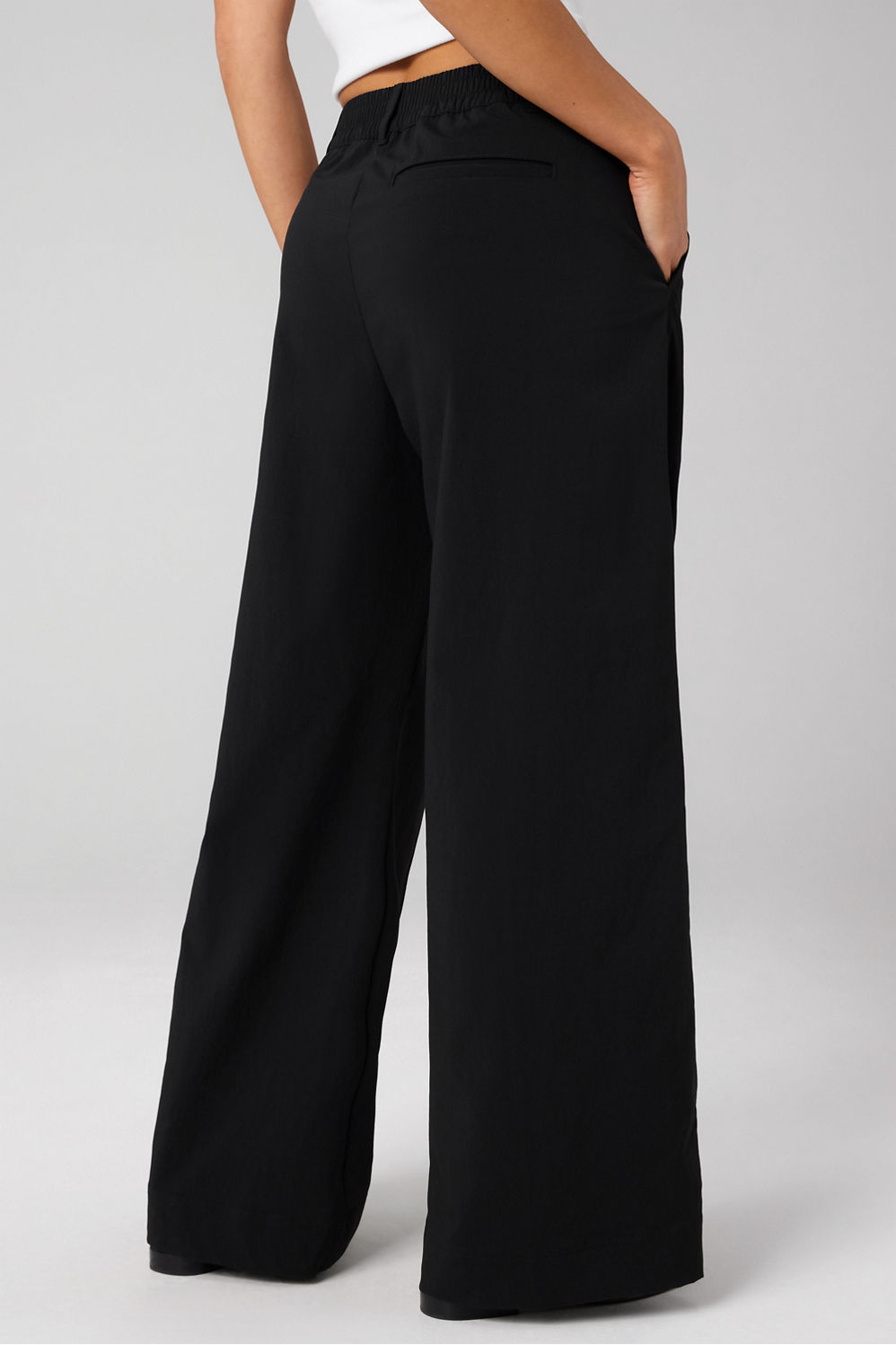 Fabletics Everyday Wide Leg Mid-Rise Trouser