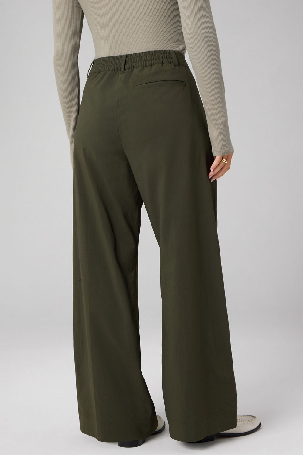 Fabletics Everyday Wide Leg Mid-Rise Trouser