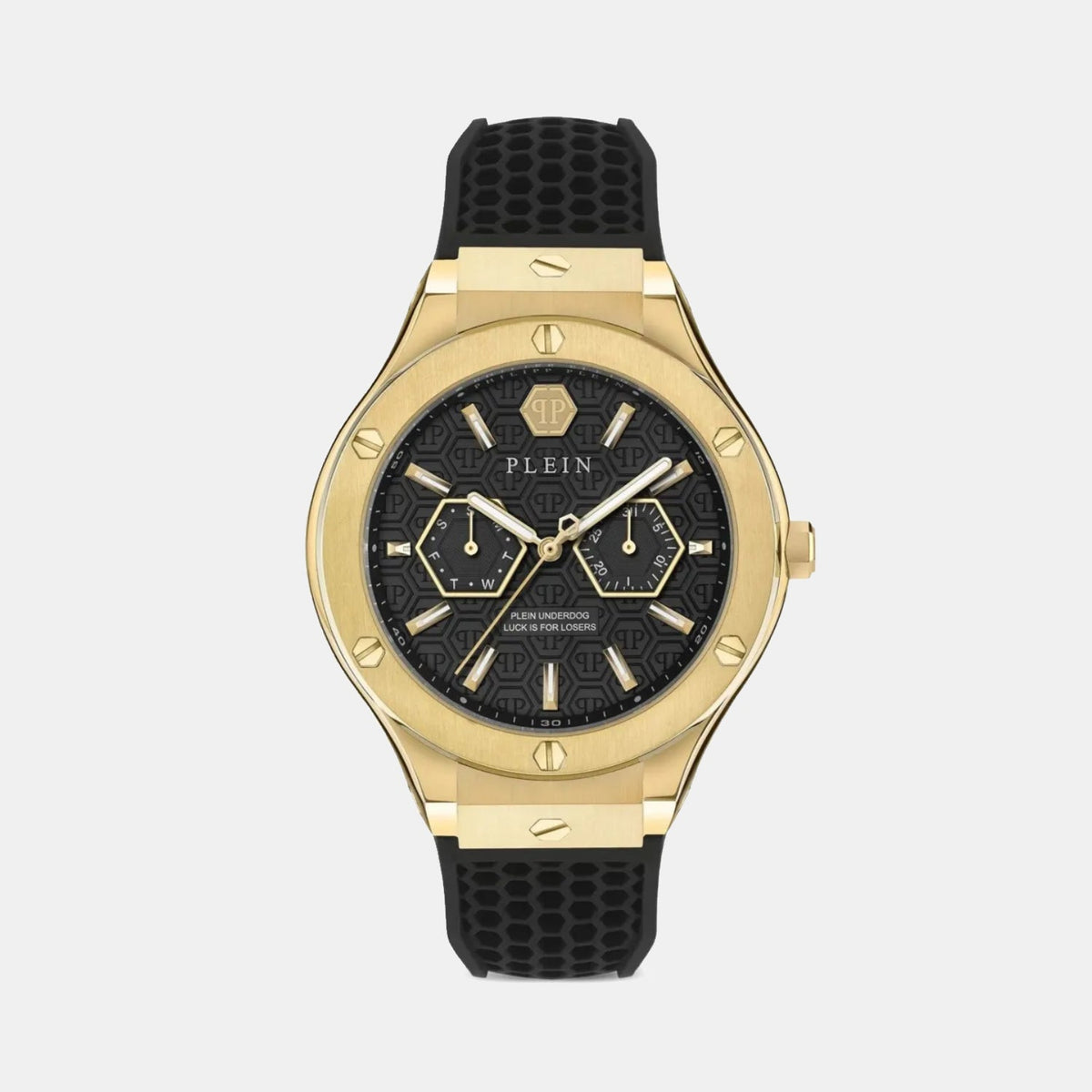 Philipp Plein Men Quartz Black Dial Multi-Function Silicone Watch PW1GA0226