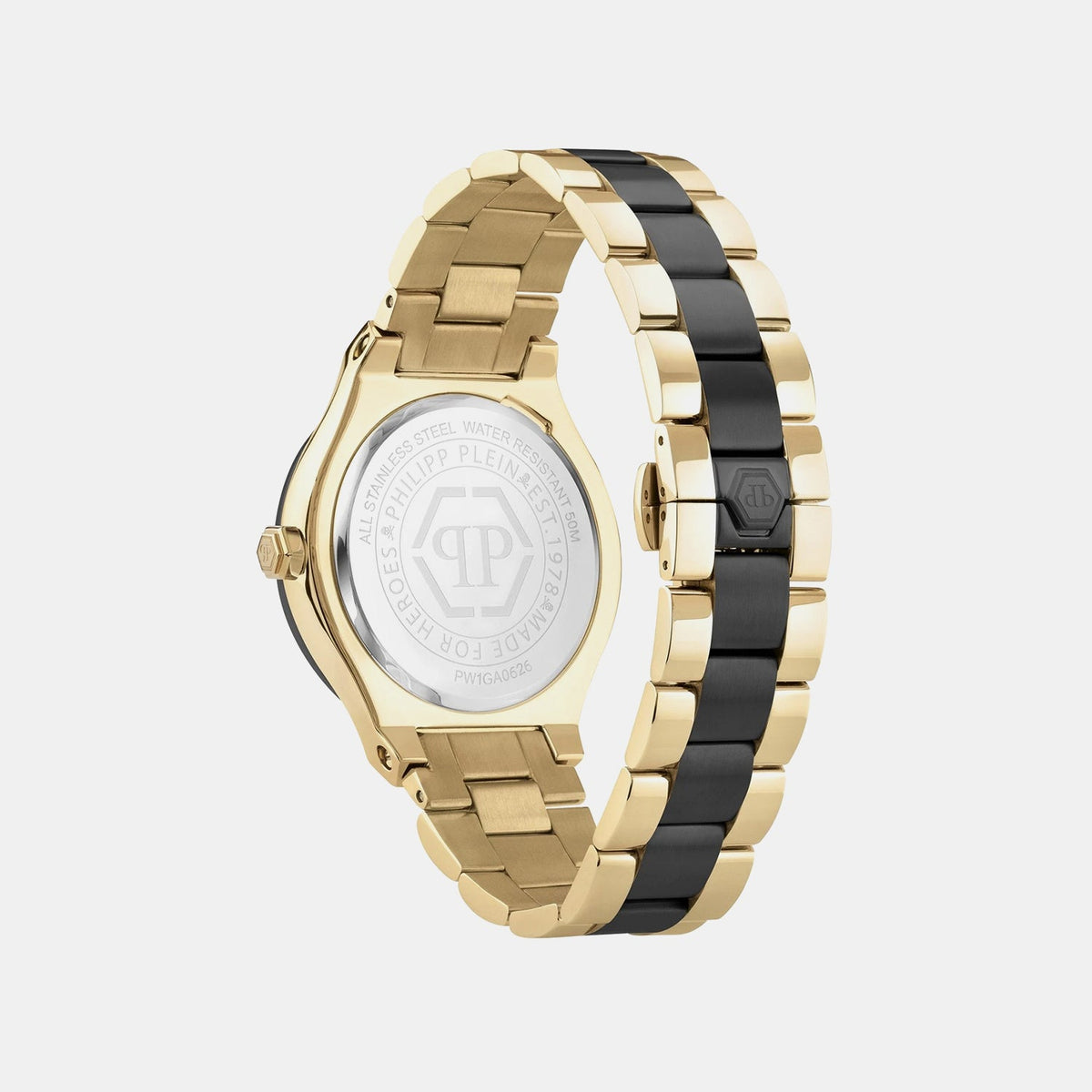 Philipp Plein Men Quartz Black Dial Multi-Function Stainless Steel Watch PW1GA0626