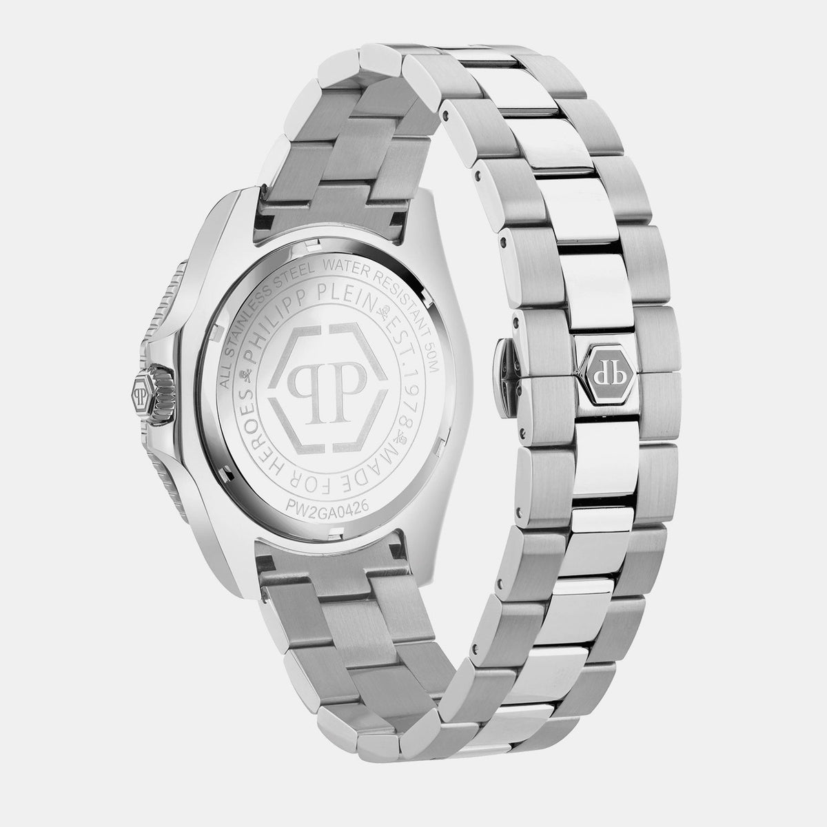 Philipp Plein Aquastorm Men Quartz Blue Dial Analog Stainless Steel Watch PW2GA0426