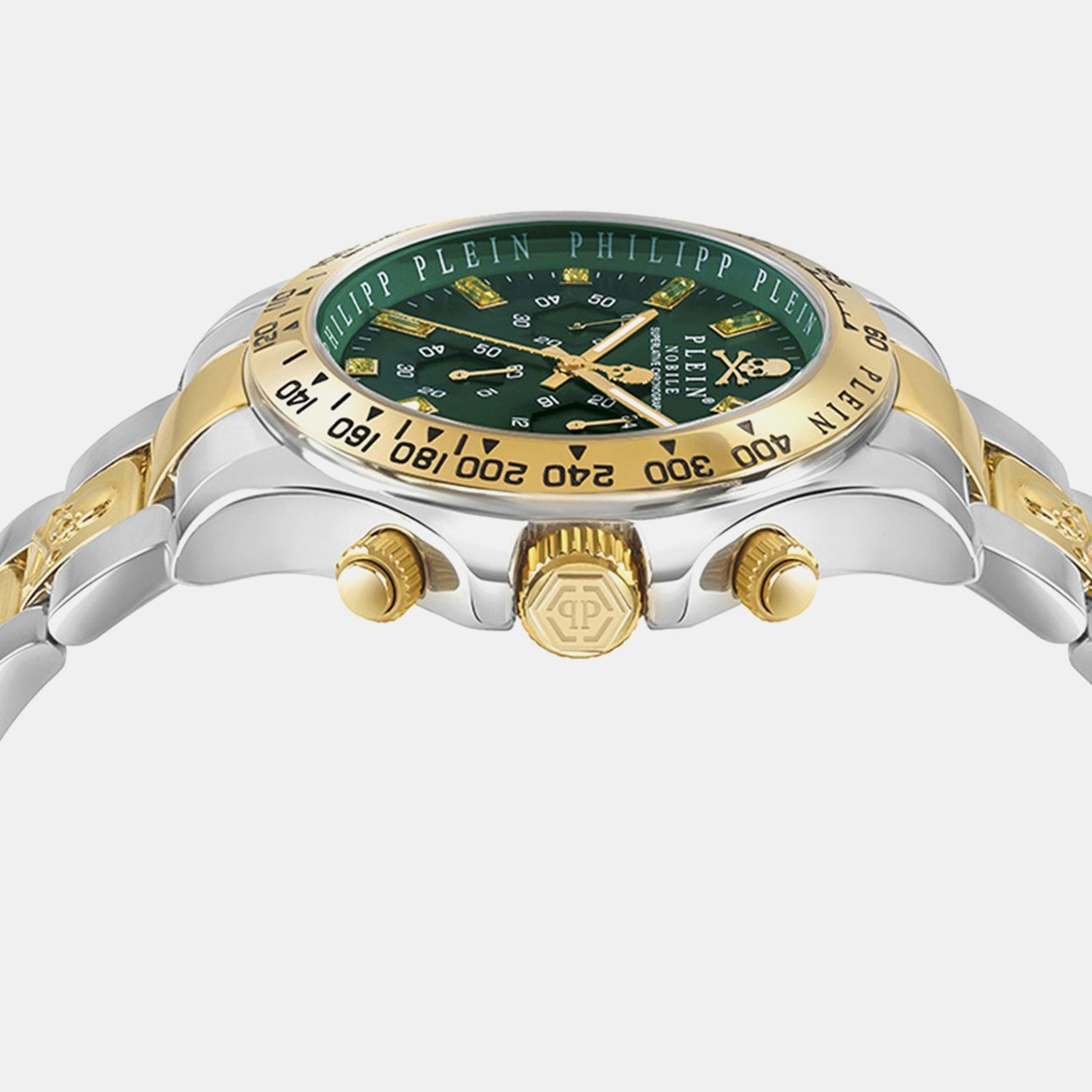 Philipp Plein Women Quartz Green Dial Chronograph Stainless Steel Watch PWCAA0821