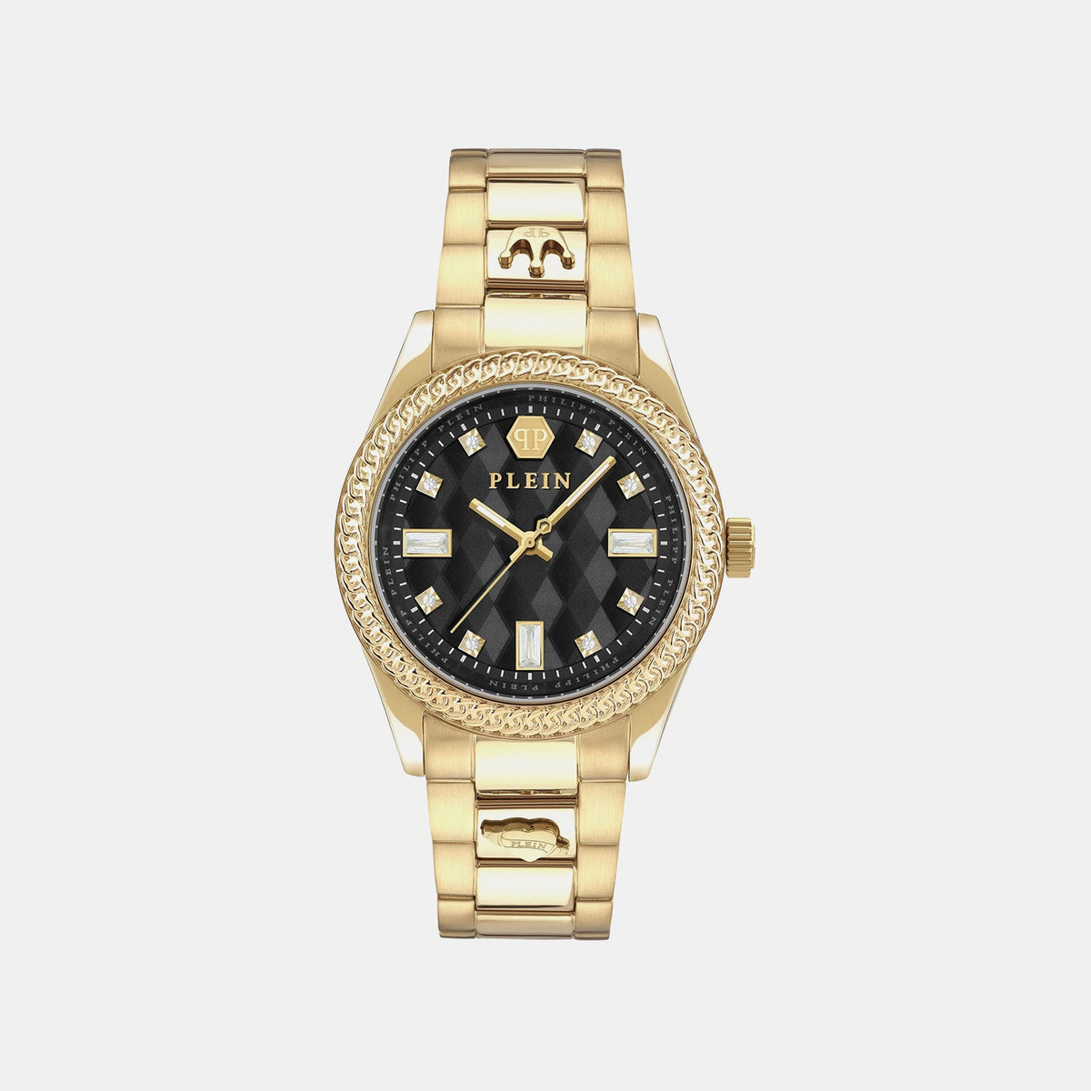 Philipp Plein Cda-Queen Women Quartz Black Dial Analog Stainless Steel Watch PWCDA0624