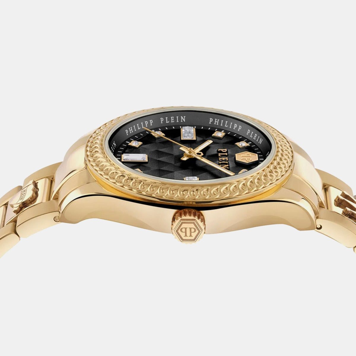 Philipp Plein Cda-Queen Women Quartz Black Dial Analog Stainless Steel Watch PWCDA0624