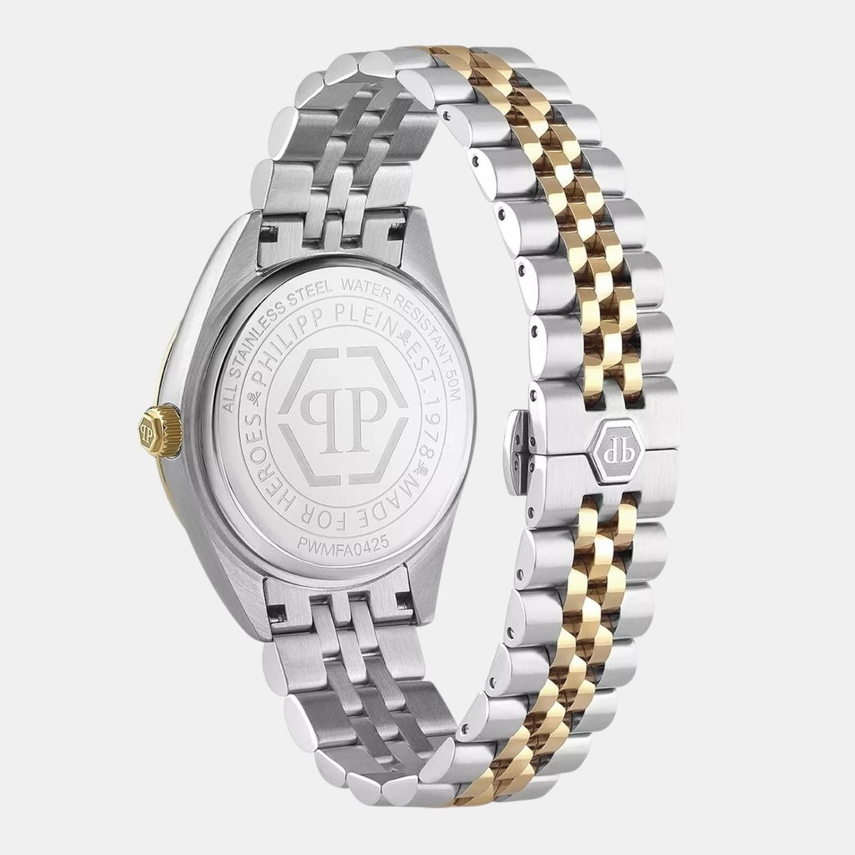 Philipp Plein Men Quartz Grey Dial Analog Stainless Steel Watch PWMFA0425