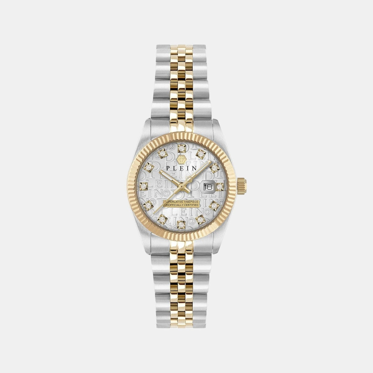 Philipp Plein Women Quartz Grey Dial Analog Stainless Steel Watch PWNFA0425