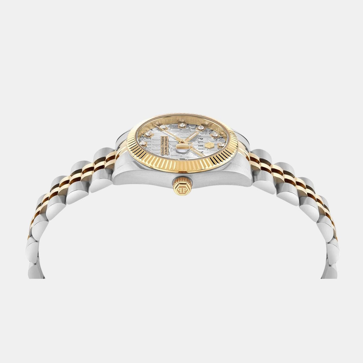 Philipp Plein Women Quartz Grey Dial Analog Stainless Steel Watch PWNFA0425