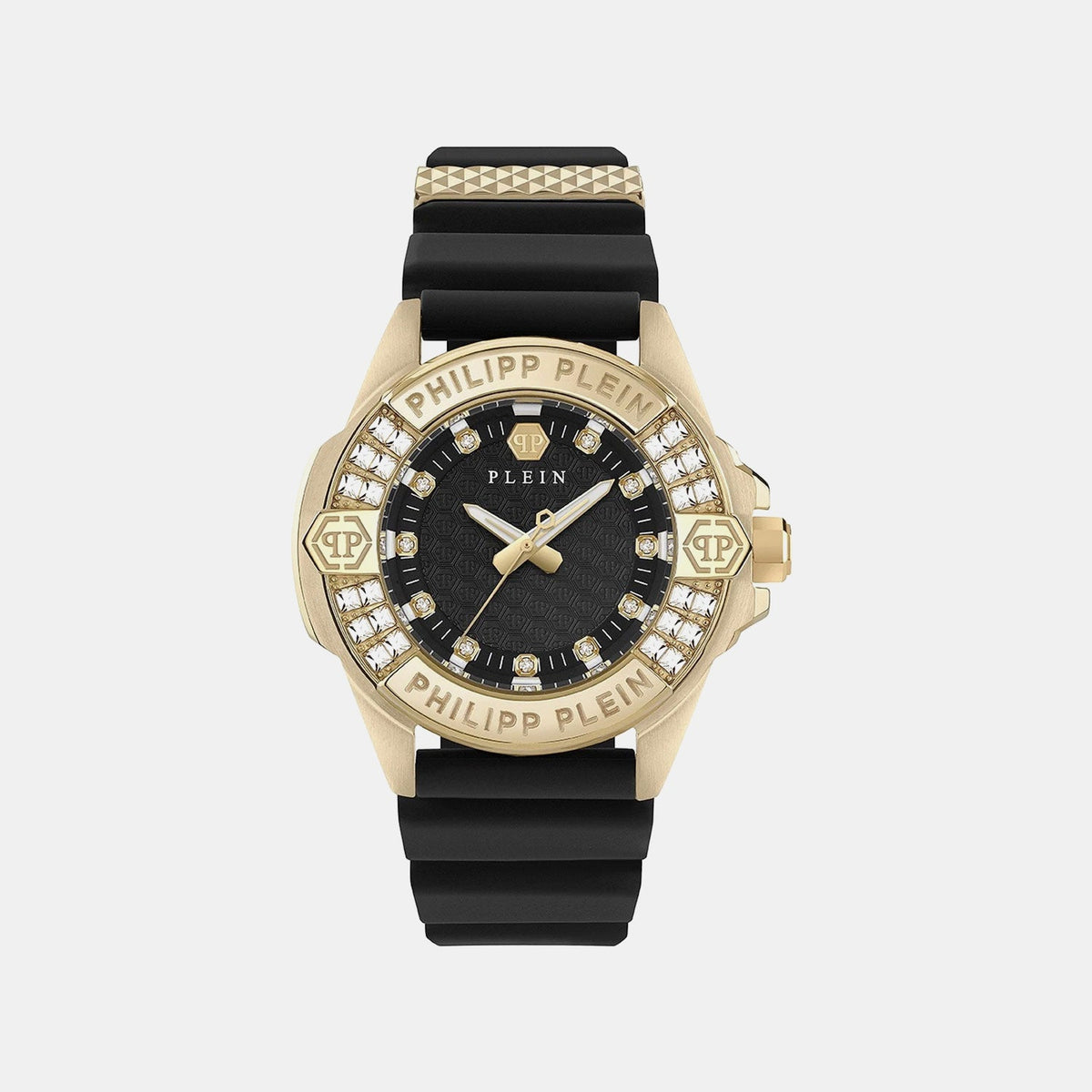 Philipp Plein Ofa-the Skull Women Quartz Black Dial Analog Silicone Watch PWOFA0225