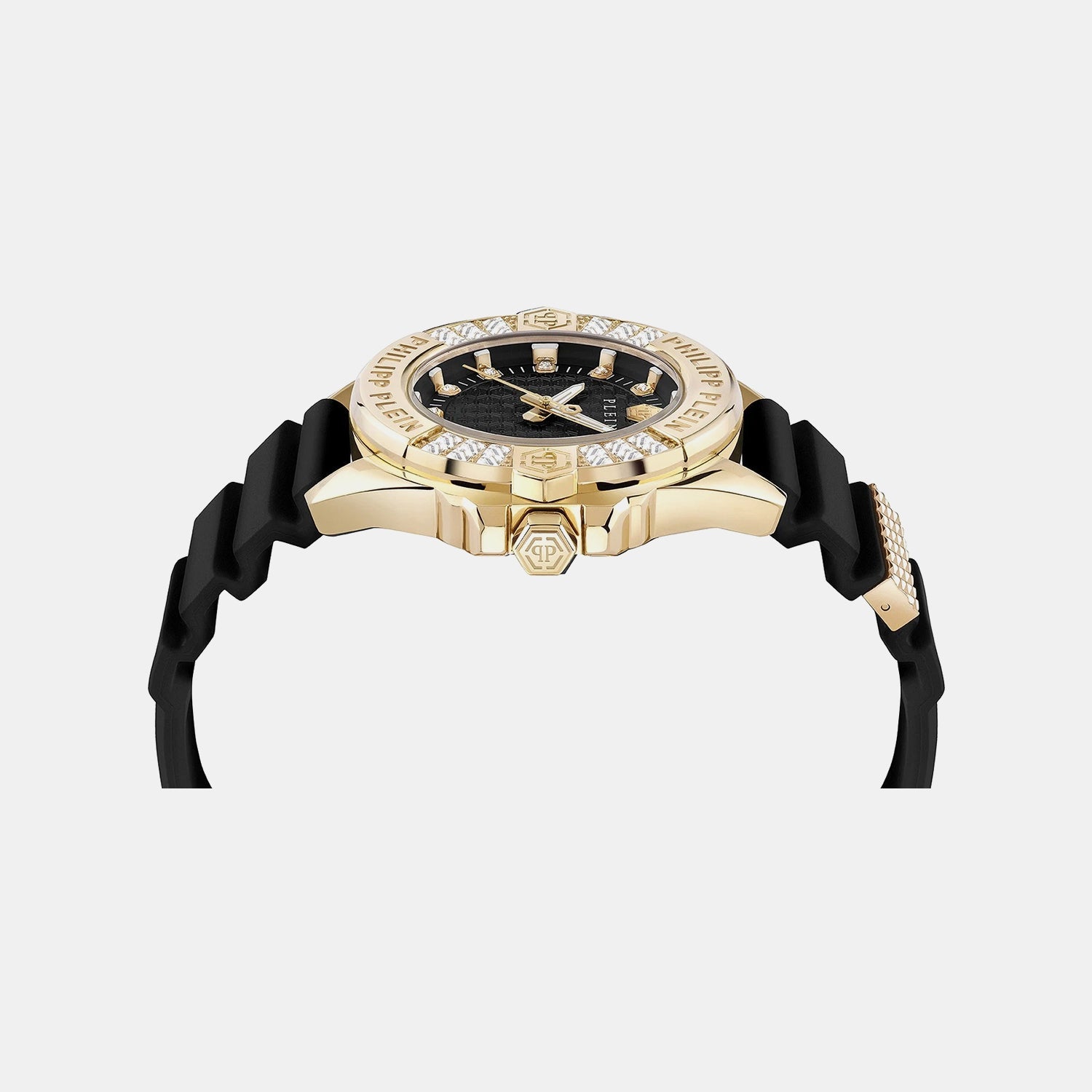 Philipp Plein Ofa-the Skull Women Quartz Black Dial Analog Silicone Watch PWOFA0225
