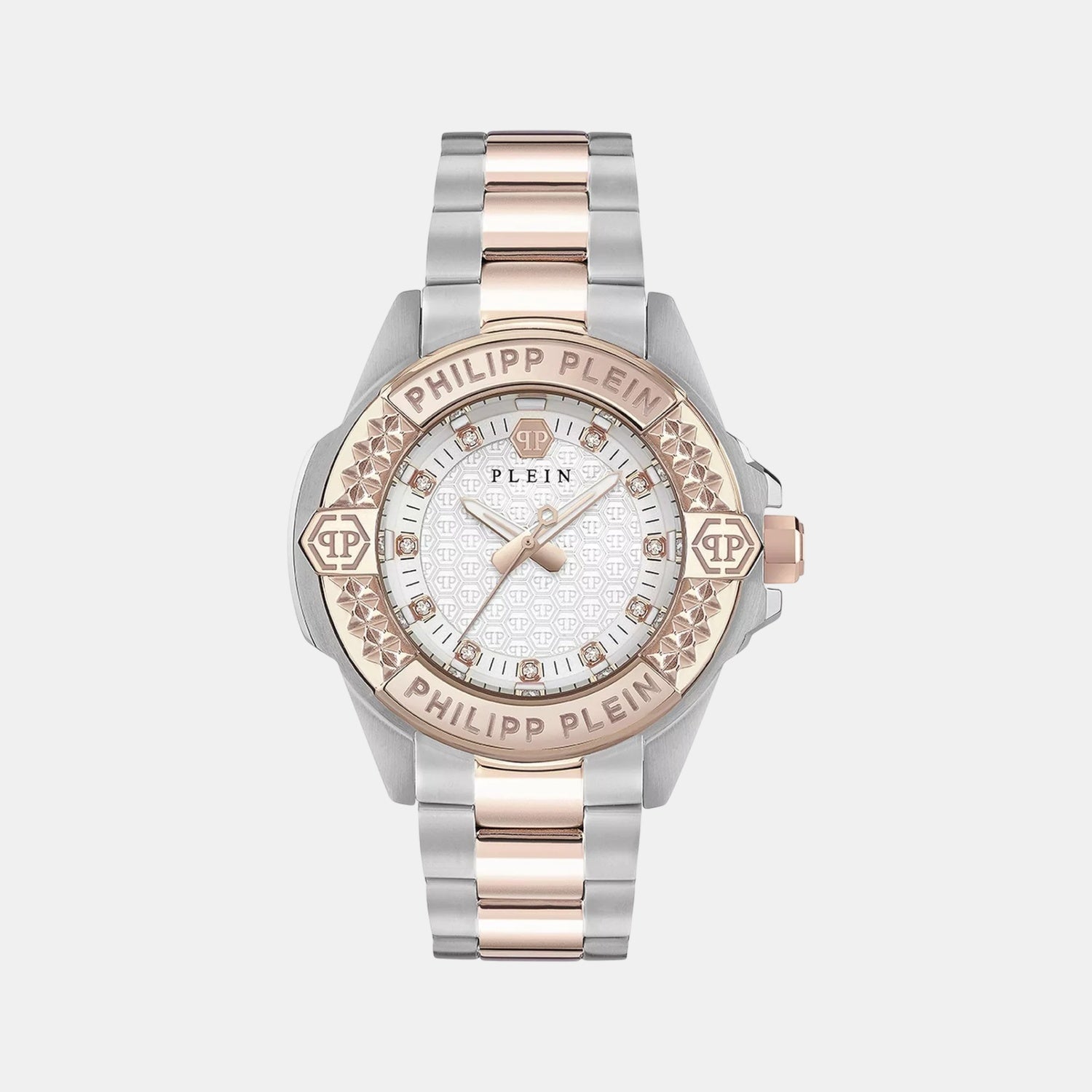 Philipp Plein Women Quartz White Dial Analog Stainless Steel Watch Pwofa0525