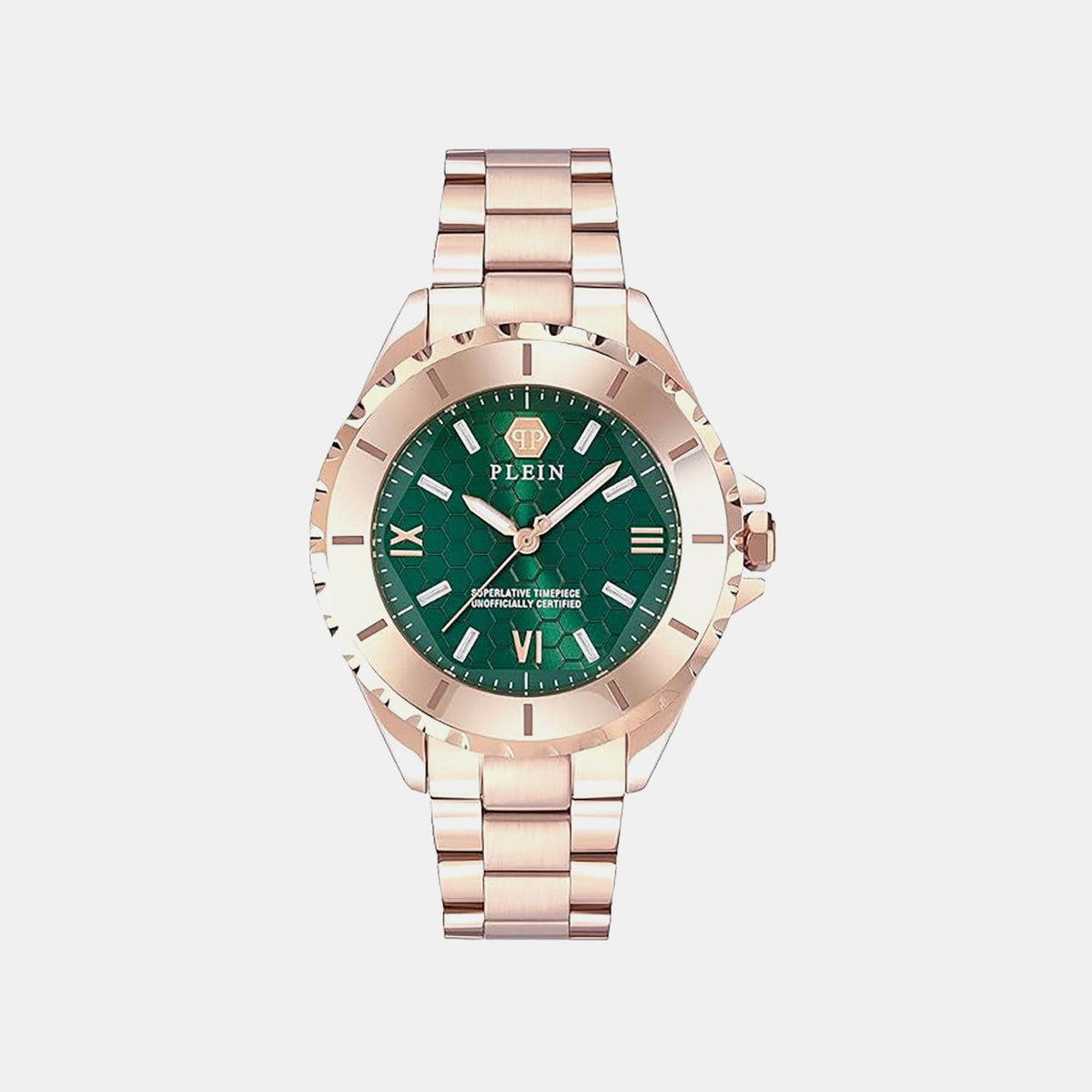 Philipp Plein Poa-Lady Sst-Pw Women Quartz Green Dial Analog Stainless Steel Watch PWPOA0824