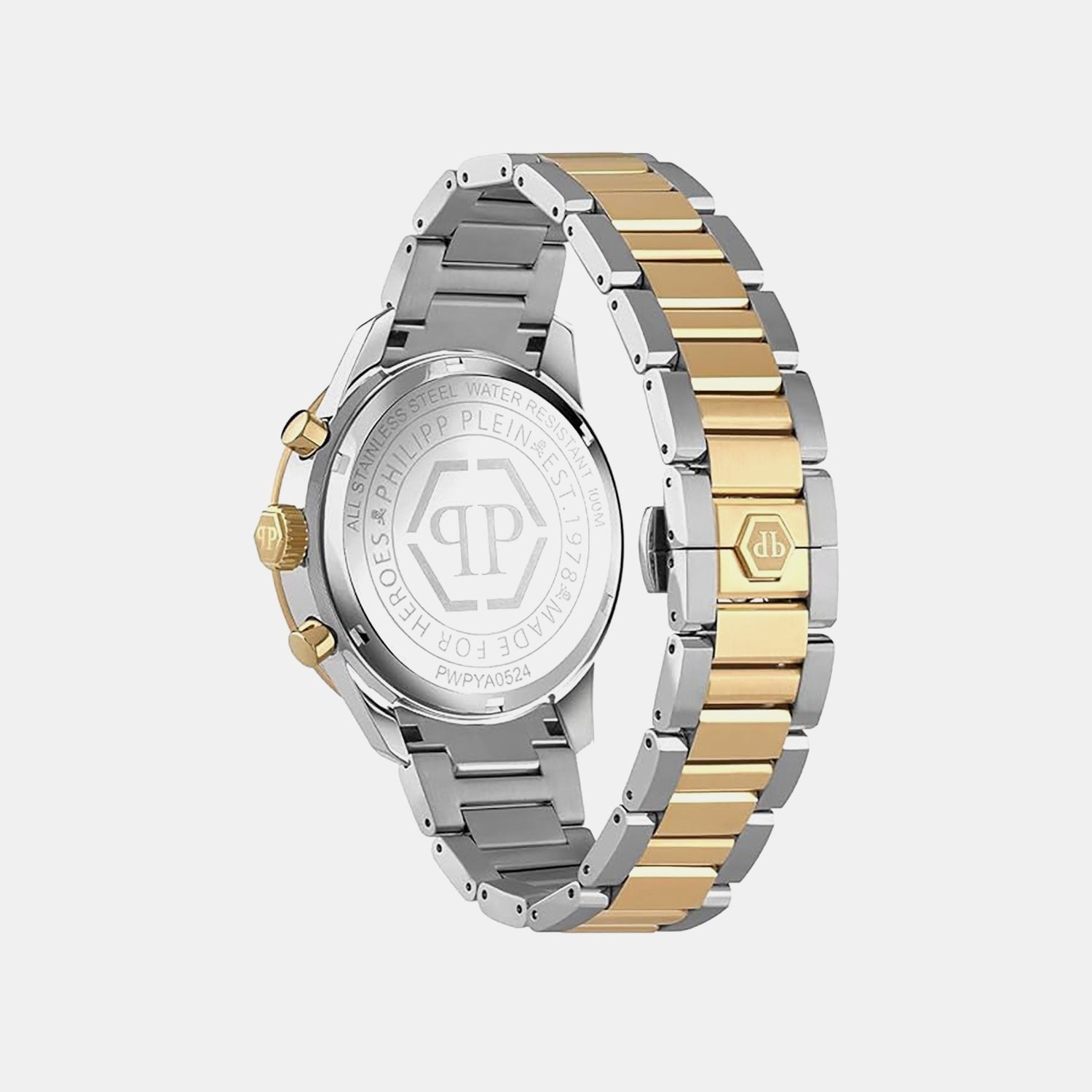 Philipp Plein Pya-Pleinmeter-Pw Men Quartz Green Dial Chronograph Stainless Steel Watch Pwpya0524