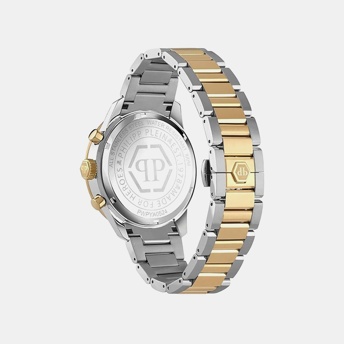 Philipp Plein Pya-Pleinmeter-Pw Men Quartz Green Dial Chronograph Stainless Steel Watch PWPYA0524