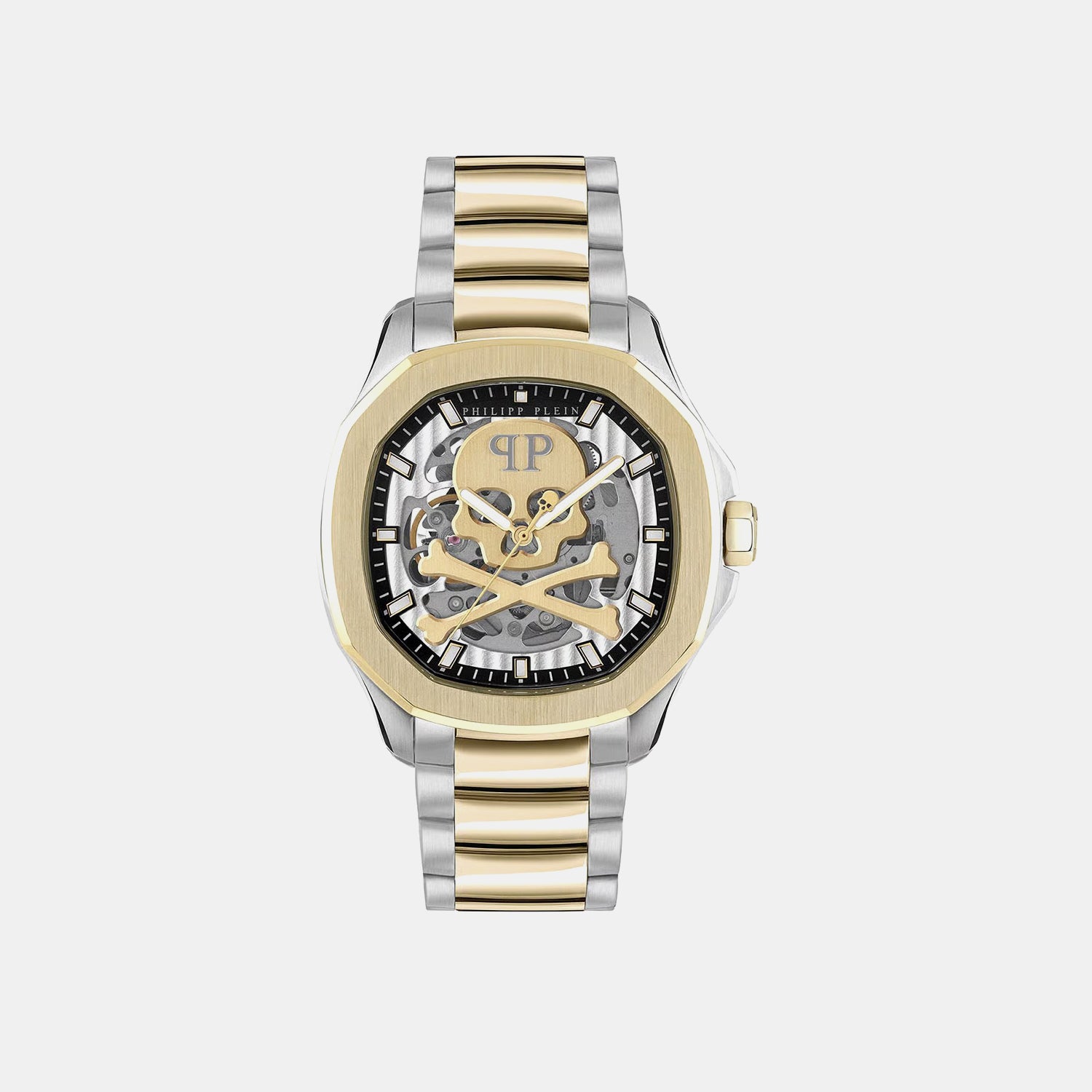 Philipp Plein Men Automatic Silver Dial Analog Stainless Steel Watch Pwraa0323
