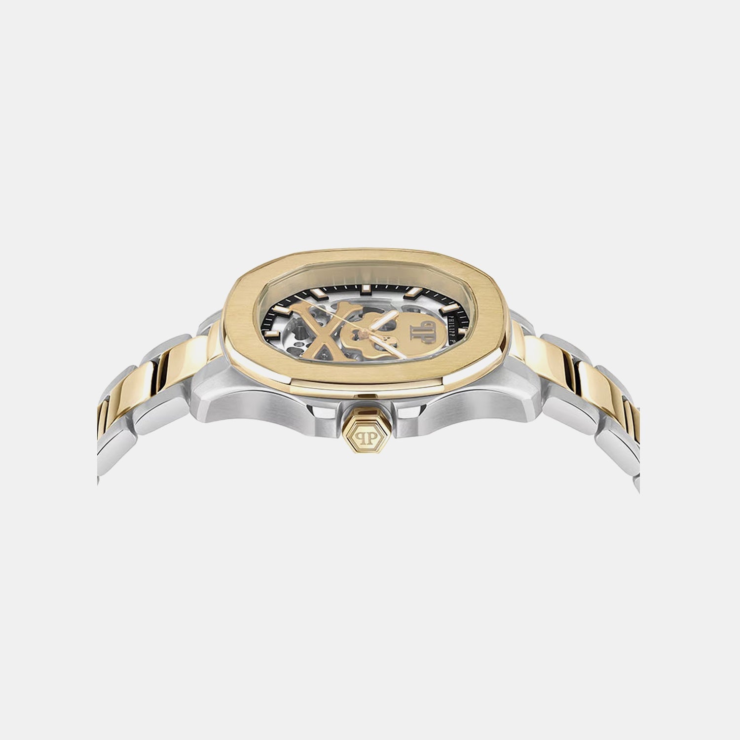 Philipp Plein Men Automatic Silver Dial Analog Stainless Steel Watch Pwraa0323