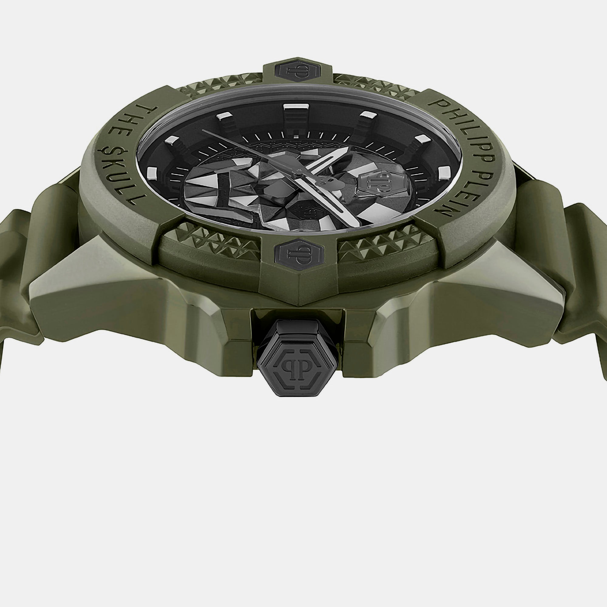 Philipp Plein $Kull Unisex Quartz Black Dial Analog Silicone Watch Pwuba0423