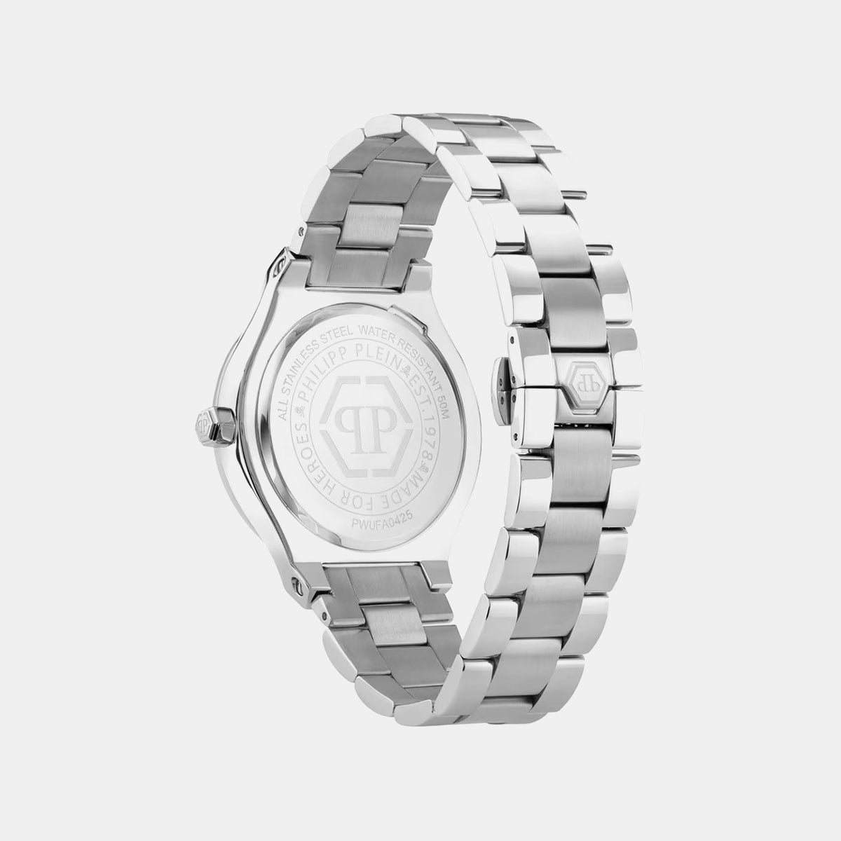 Philipp Plein Ufa-New Gent Line Men Quartz Blue Dial Analog Stainless Steel Watch PWUFA0425