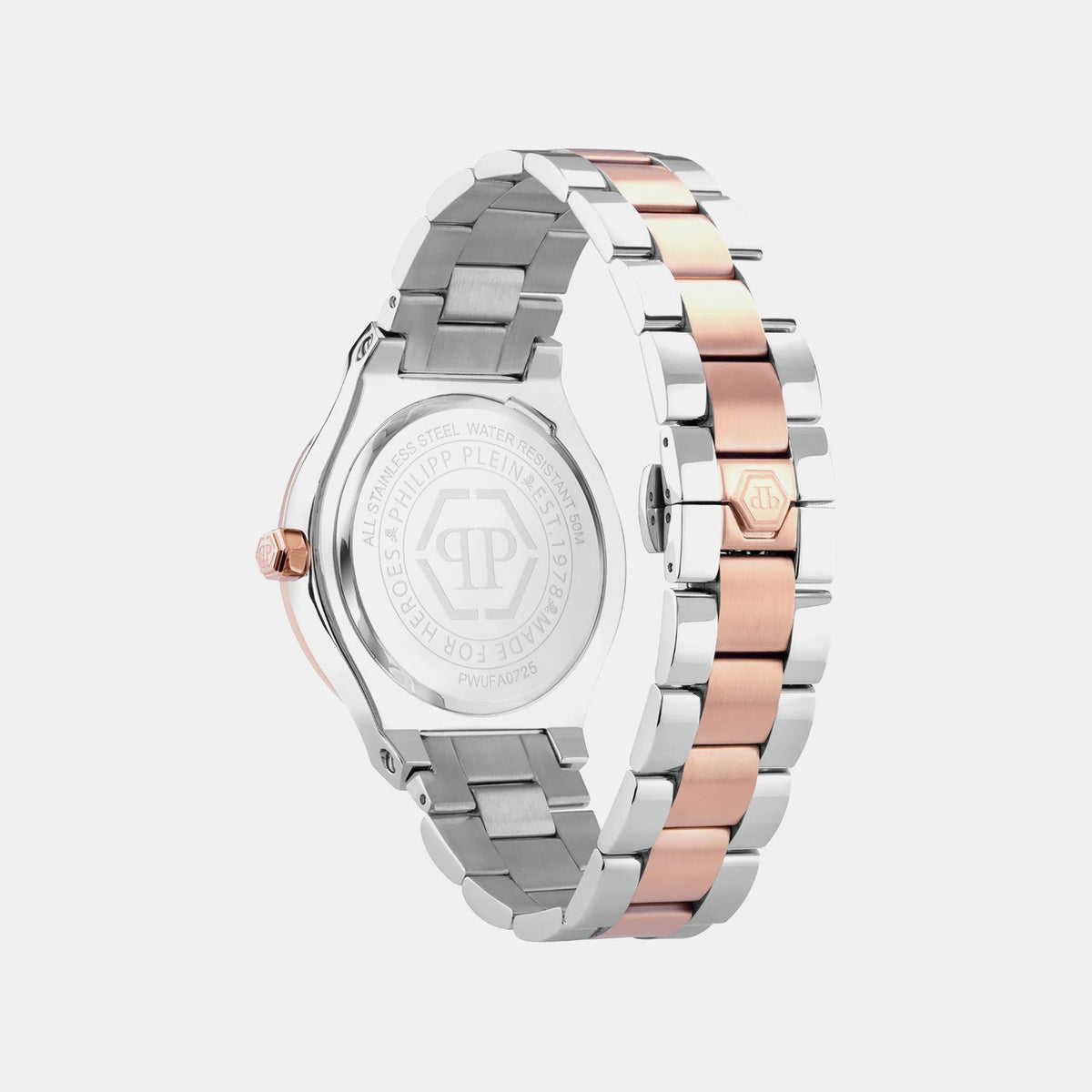 Philipp Plein Men Quartz Brown Dial Analog Stainless Steel Watch PWUFA0725