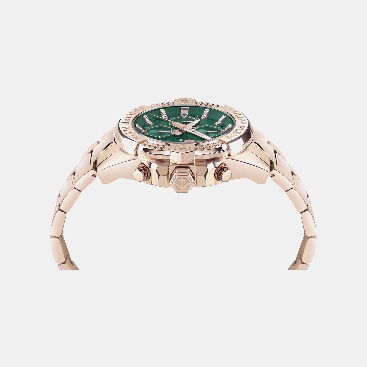 Philipp Plein The $Kull Chrono Men Quartz Green Dial Chronograph Stainless Steel Watch Pwwfa0625