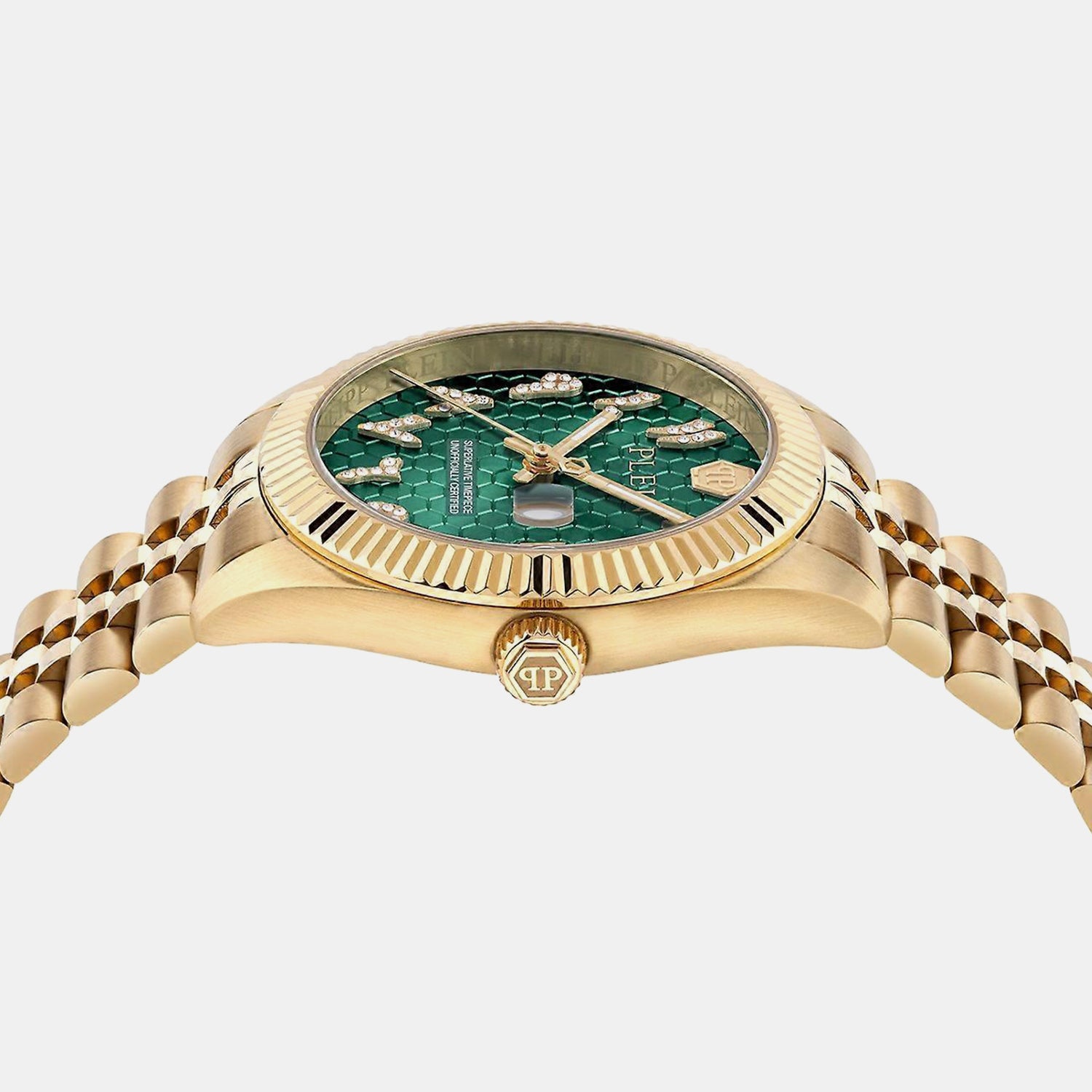 Philipp Plein Women Quartz Green Dial Analog Stainless Steel Watch Pwyfa0626