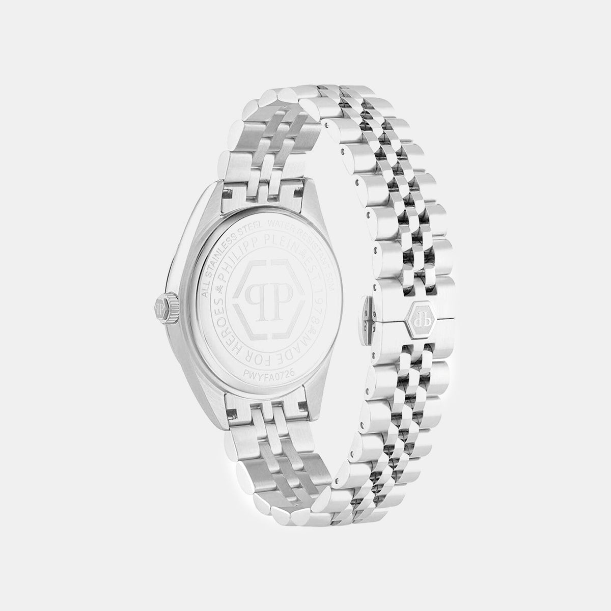 Philipp Plein Women Quartz Blue Dial Analog Stainless Steel Watch PWYFA0726